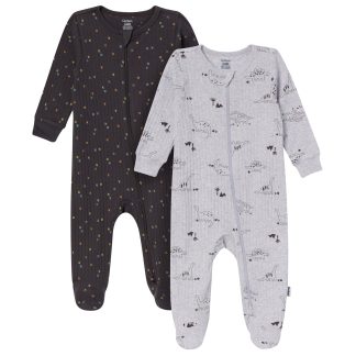 2-Pack Baby Boys Gray Dinos Sleep 'N Play