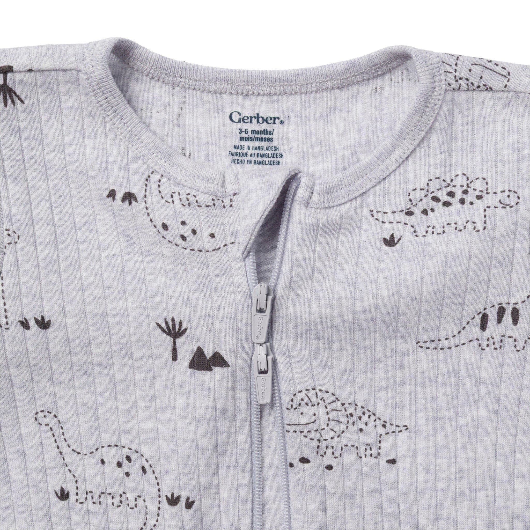 2-Pack Baby Boys Gray Dinos Sleep 'N Play - Image 3