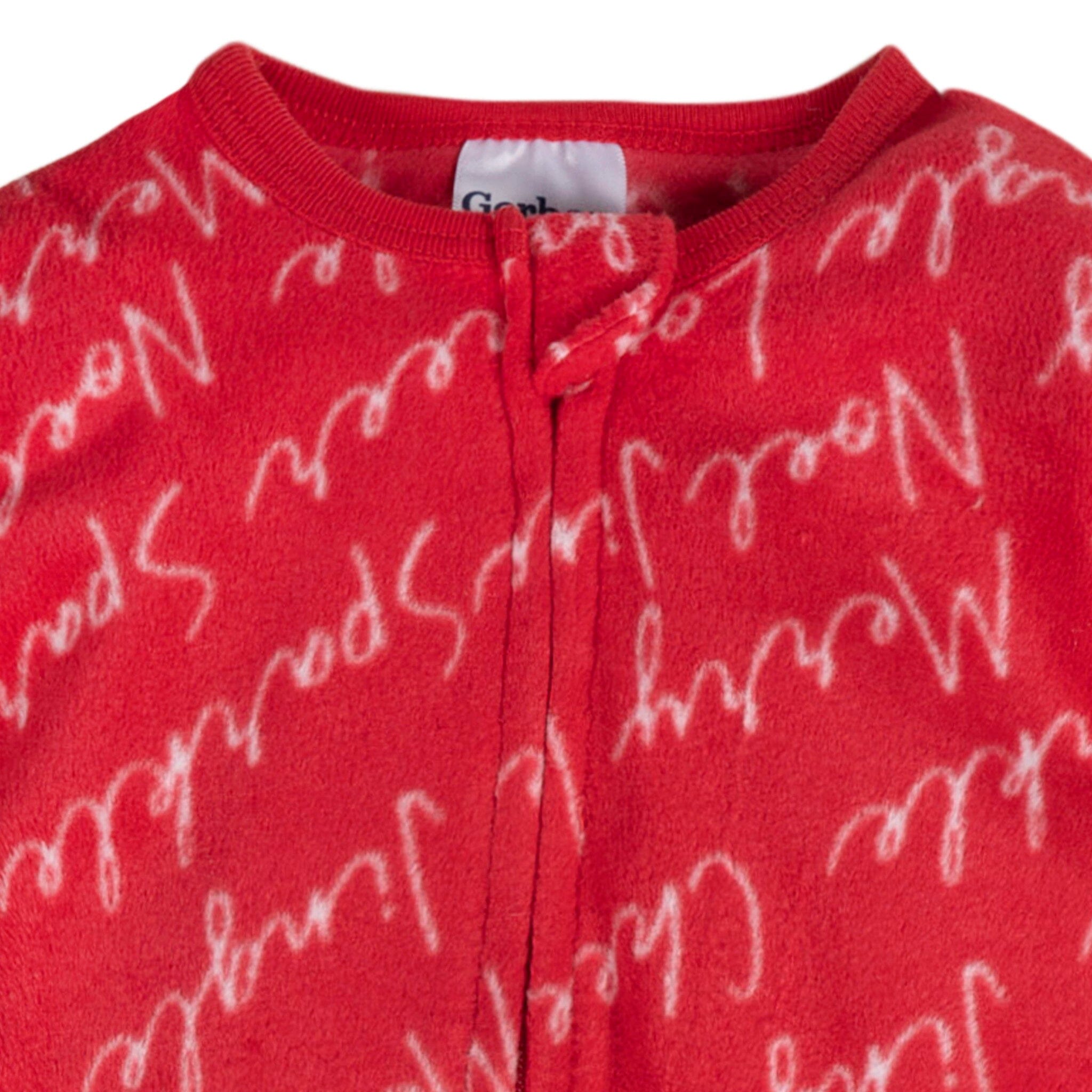 Baby & Toddler Neutral Merry MISPRINT Footed Fleece Pajamas - Image 2