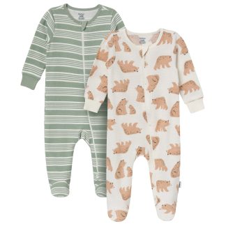 2-Pack Baby Boys Brown Bears Sleep 'N Play