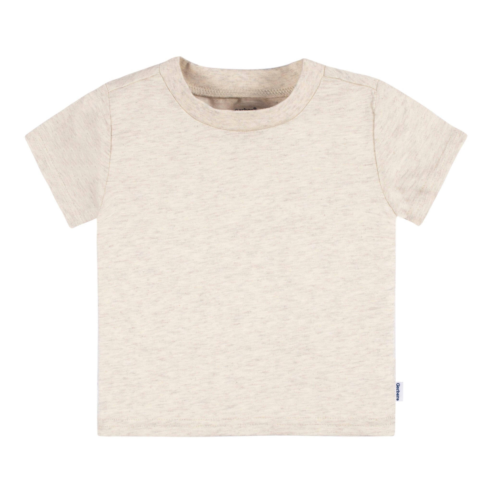 5-Pack Baby Neutral Pink & Green Short Sleeve Tees - Image 4