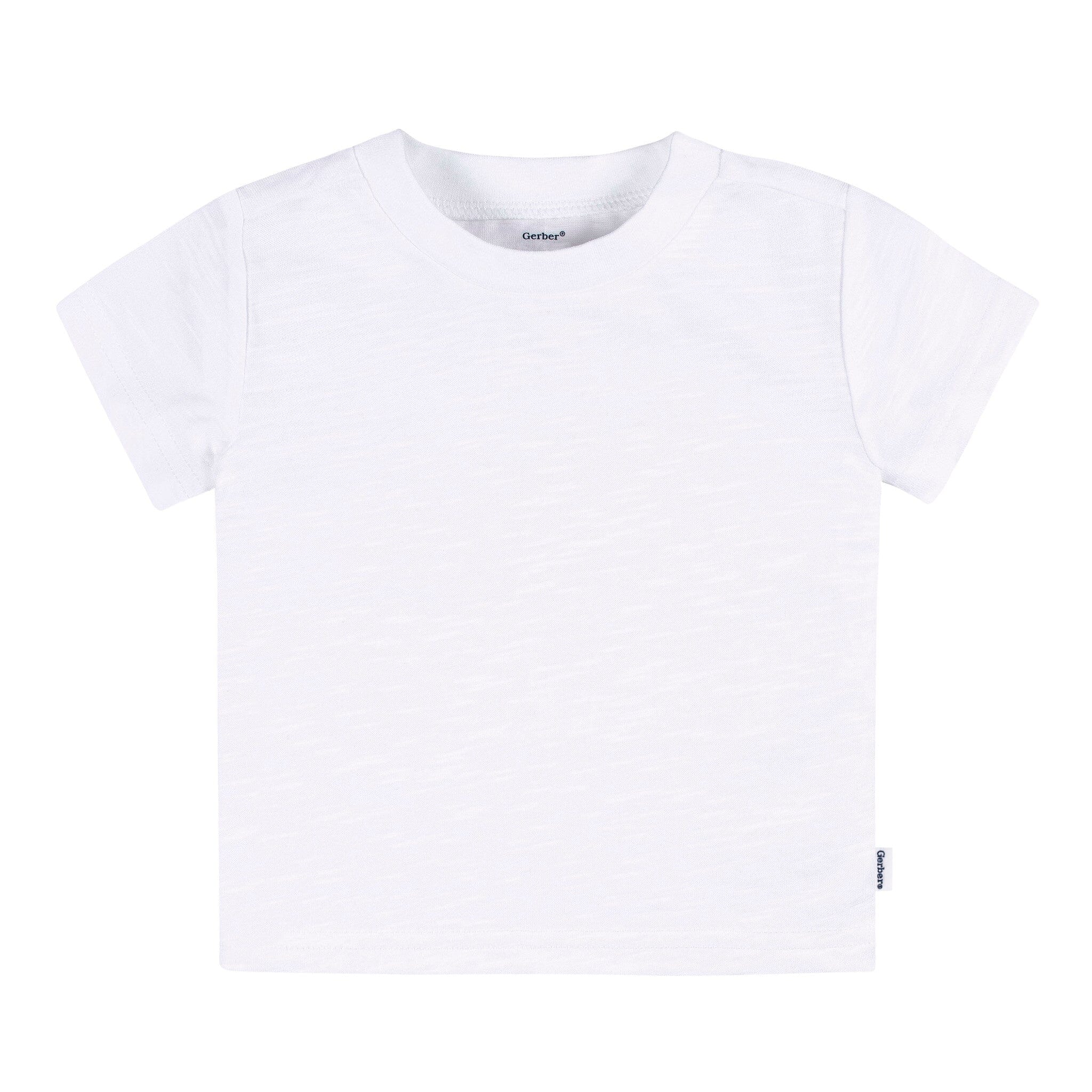 5-Pack Baby Neutral Greys Short Sleeve Tees - Image 5