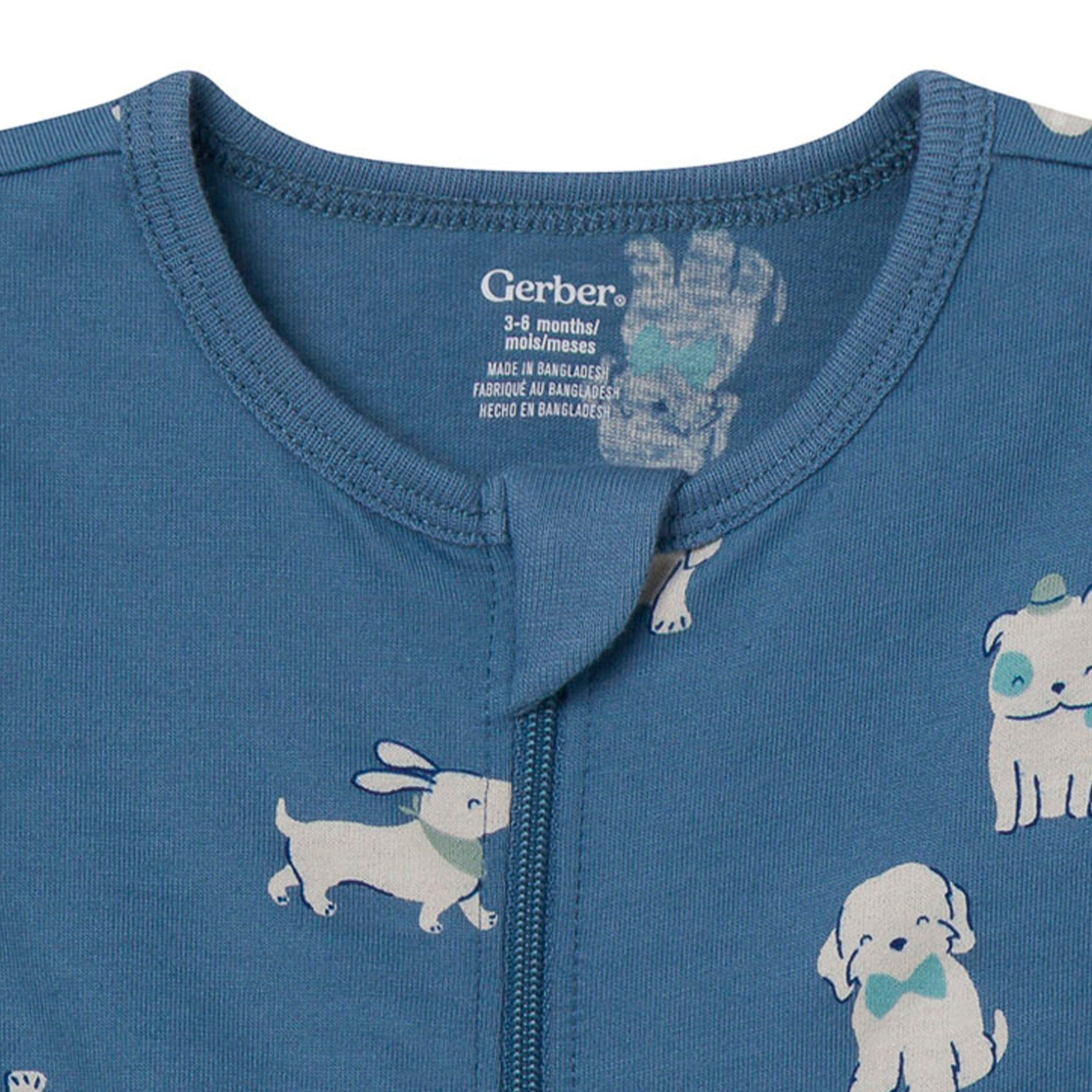 2-Pack Baby Boys Blue Dogs & Stars Sleep 'N Play - Image 3