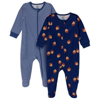 2-Pack Baby Boys Acorn Stripes Sleep 'N Play