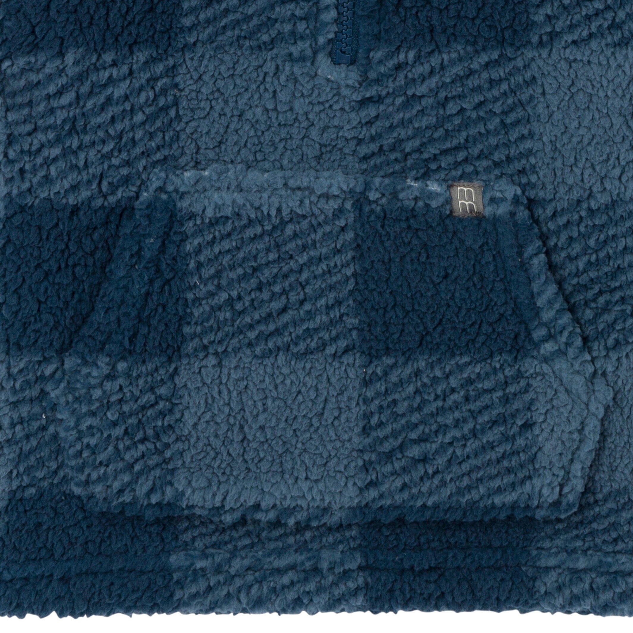 Infant & Toddler Boys Navy Plaid Half-Zip Pullover - Image 5