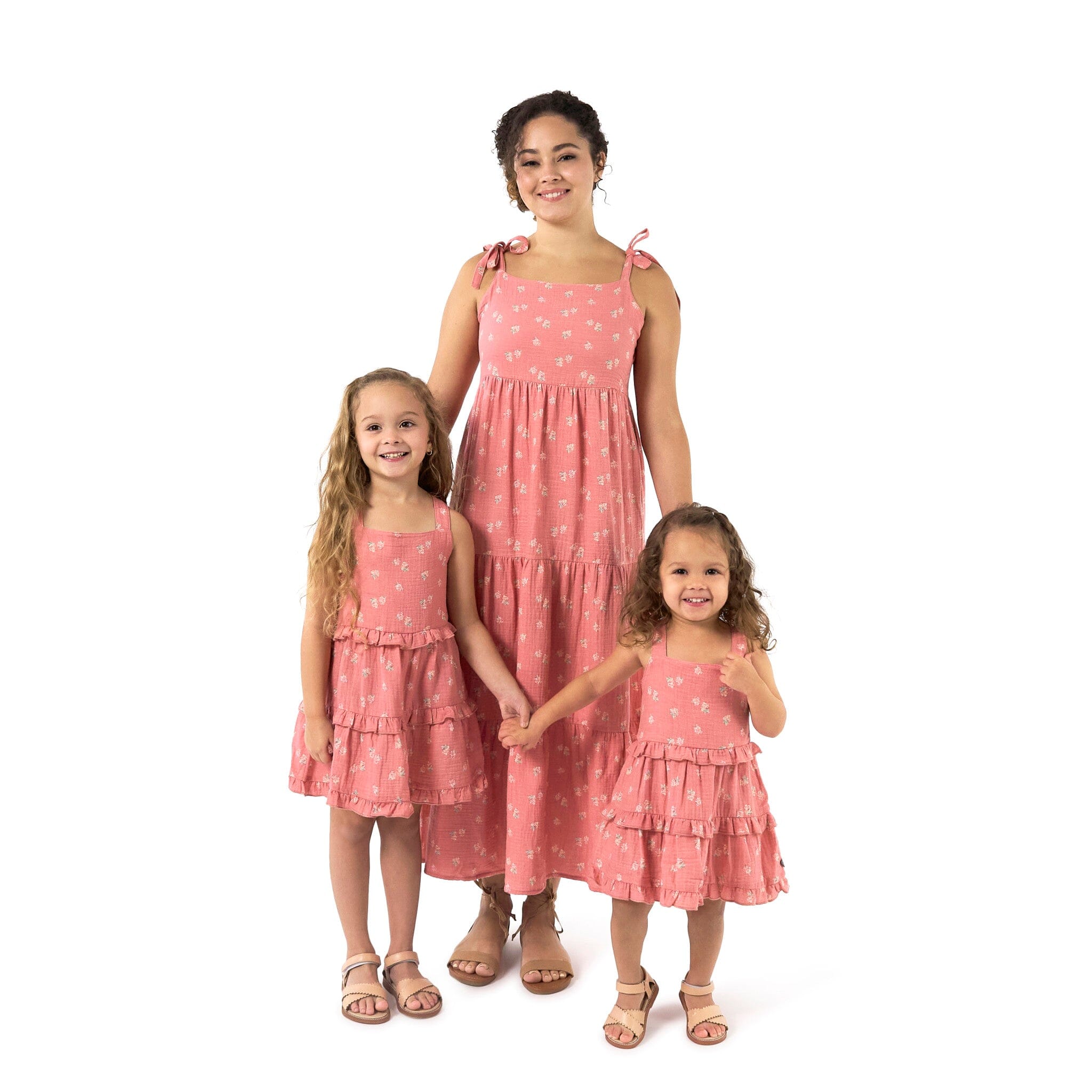 Womens Pink Raspberries Gauze Dress - Image 3
