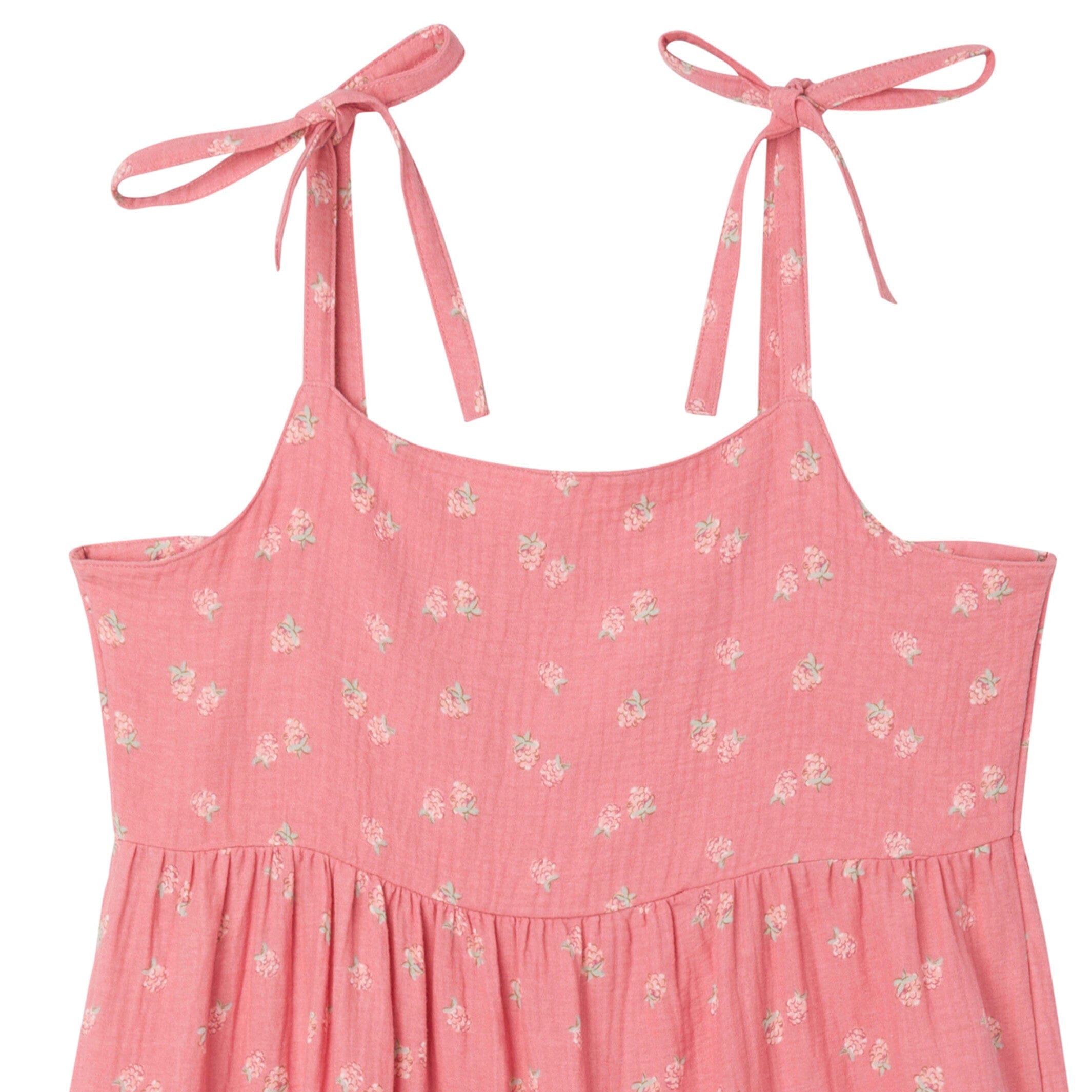 Womens Pink Raspberries Gauze Dress - Image 4