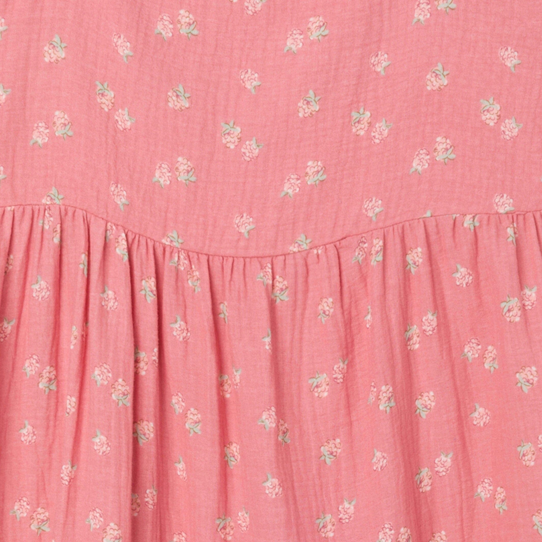 Womens Pink Raspberries Gauze Dress - Image 6