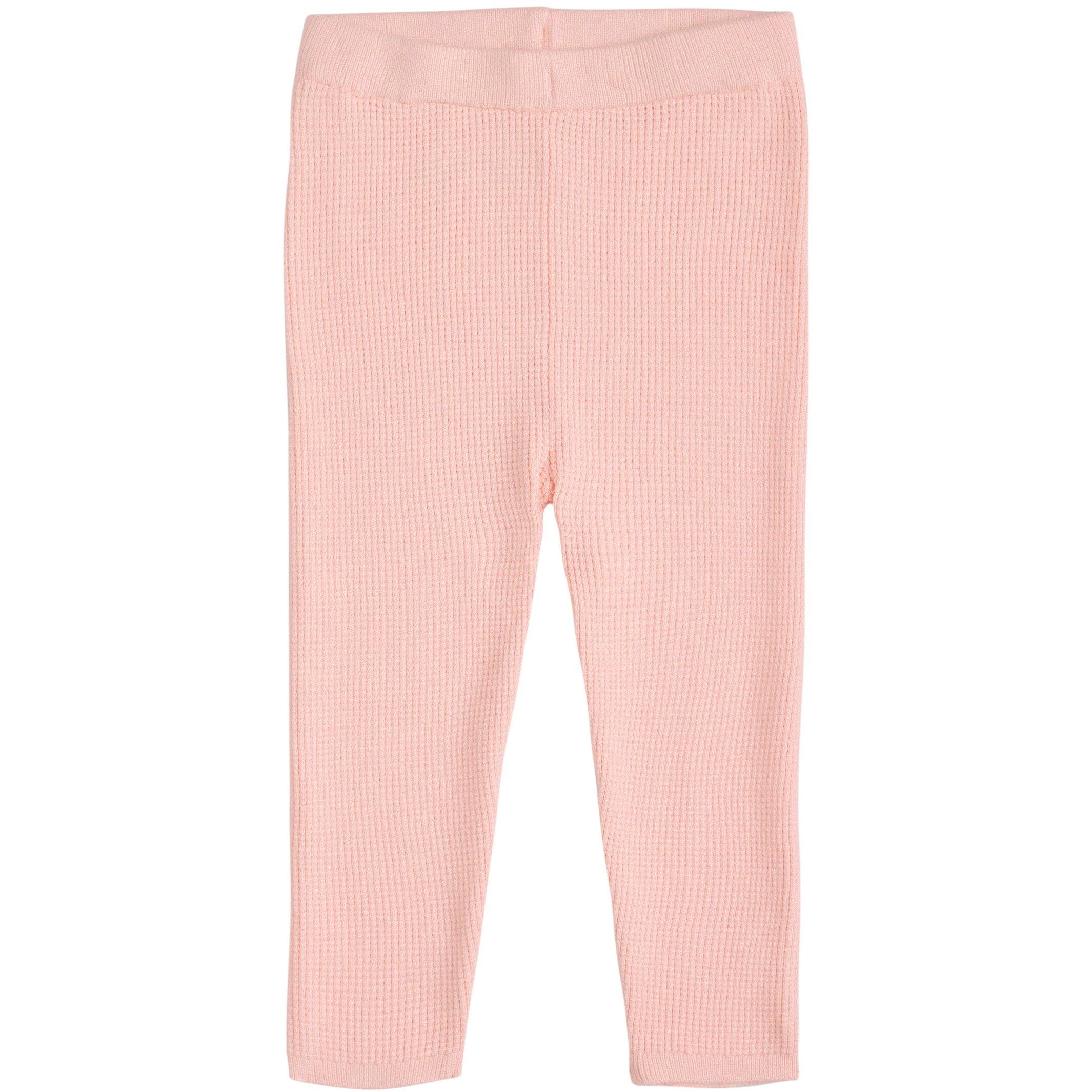 2-Piece Infant & Toddler Pink Hooded Waffle Top and Legging Viscose Set - Image 7