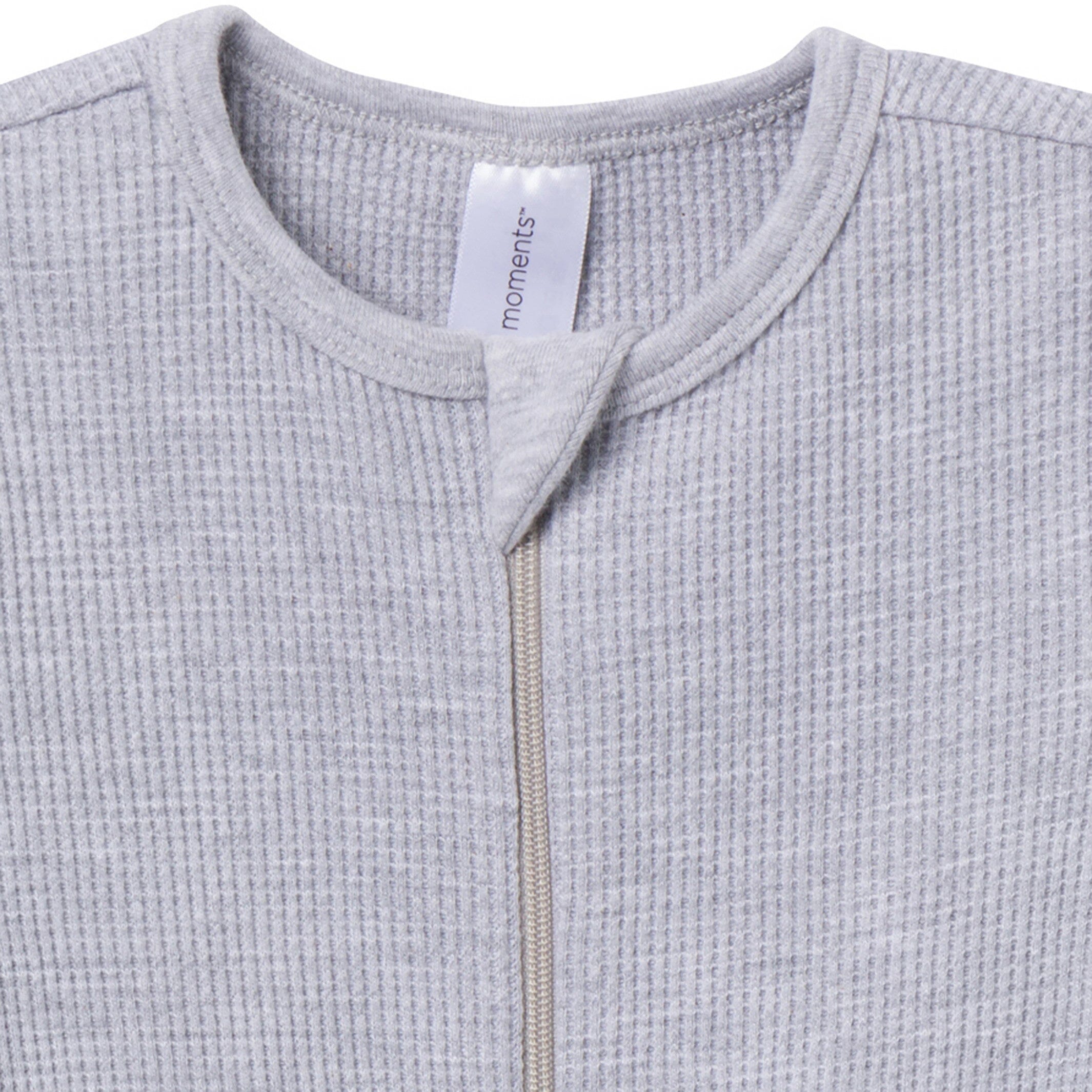 Baby Neutral Grey Heather Waffle Sleep 'N Play - Image 2