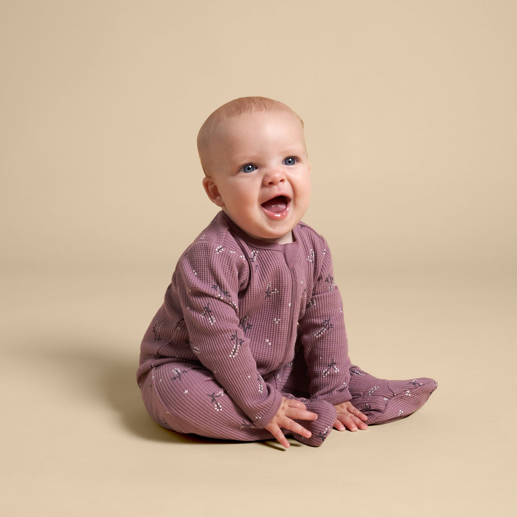Baby Girls Grape Vines Waffle Sleep 'N Play - Image 2