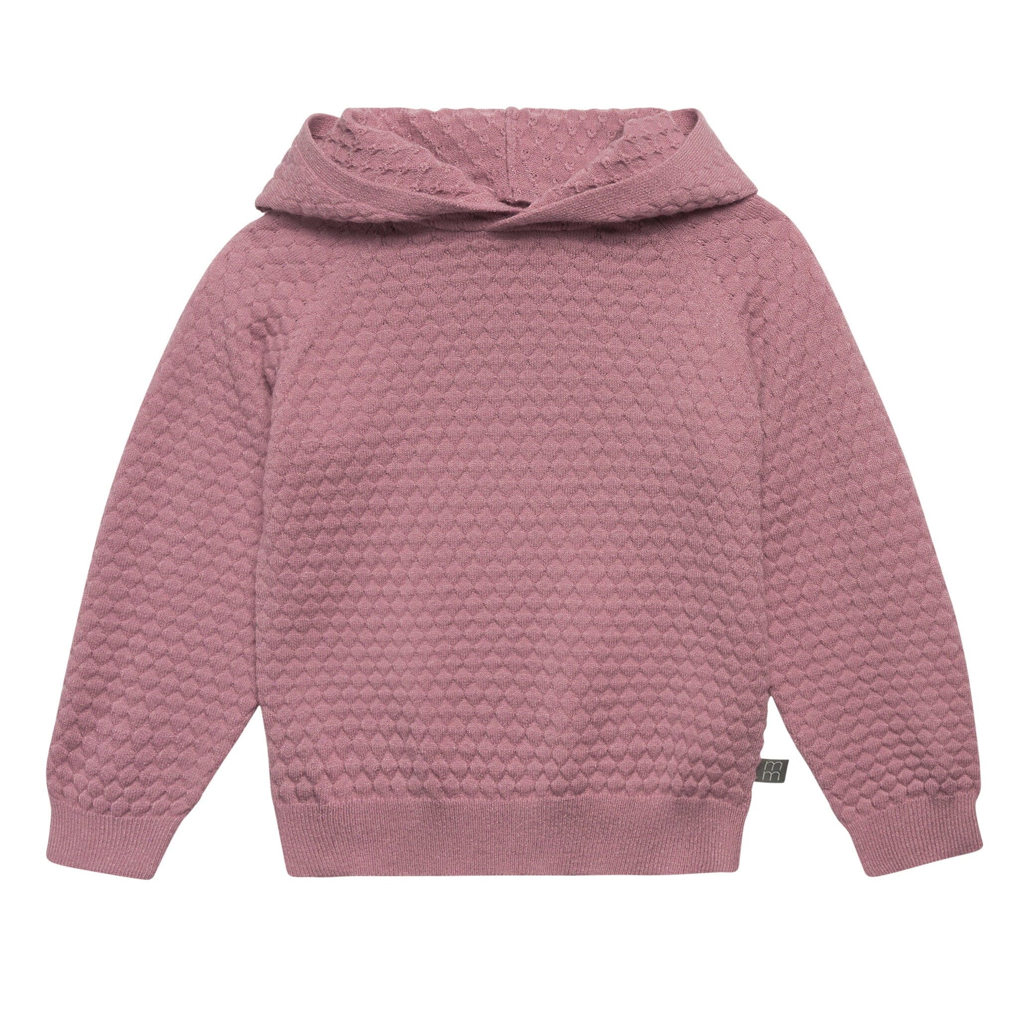 2-Piece Infant & Toddler Girls Rose Sweater Knit Hoodie Viscose Set - Image 3