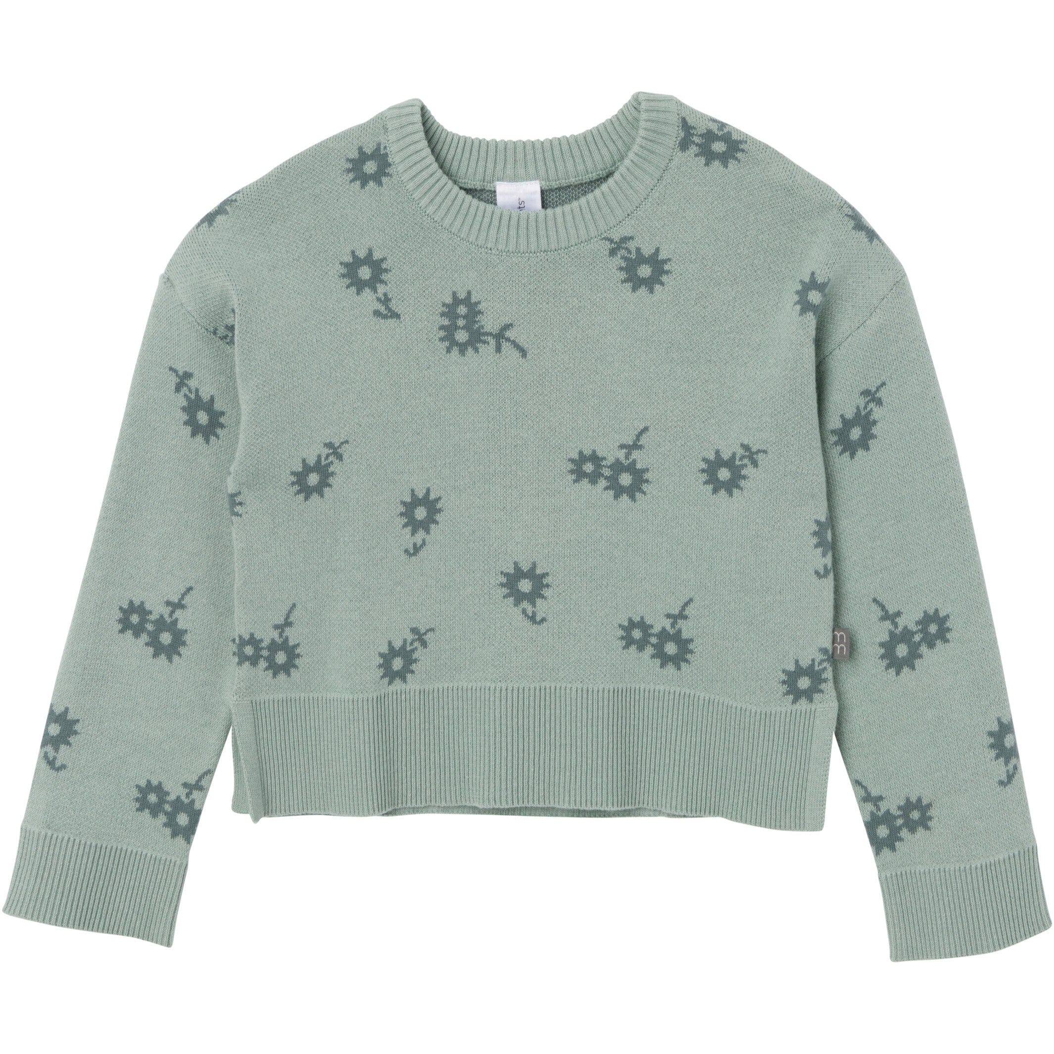 2-Piece Infant & Toddler Girls Medium Sky Daisies Jacquard Sweater Set - Image 4
