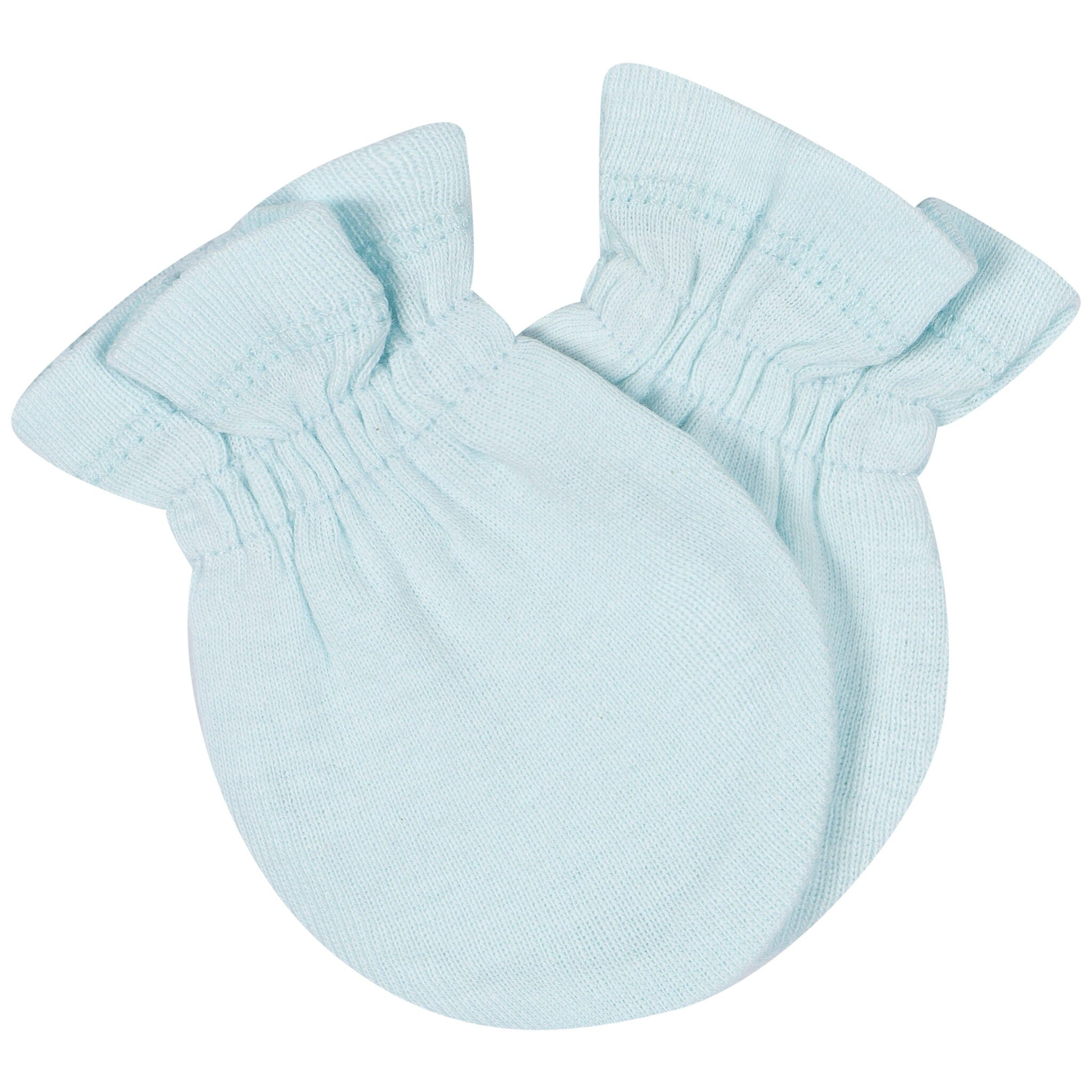 8-Piece Baby Neutral Orange Cap & Mitten Set - Image 3