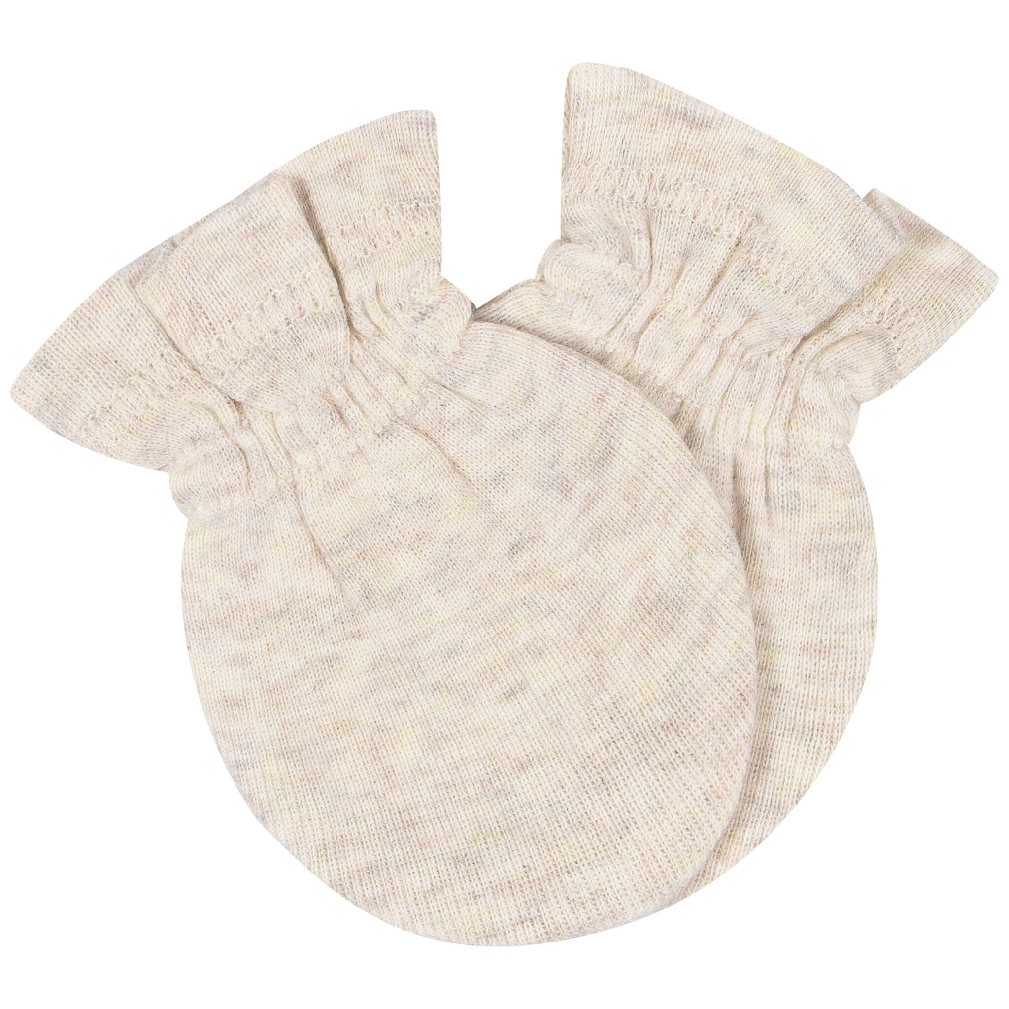 8-Piece Baby Neutral Orange Cap & Mitten Set - Image 5