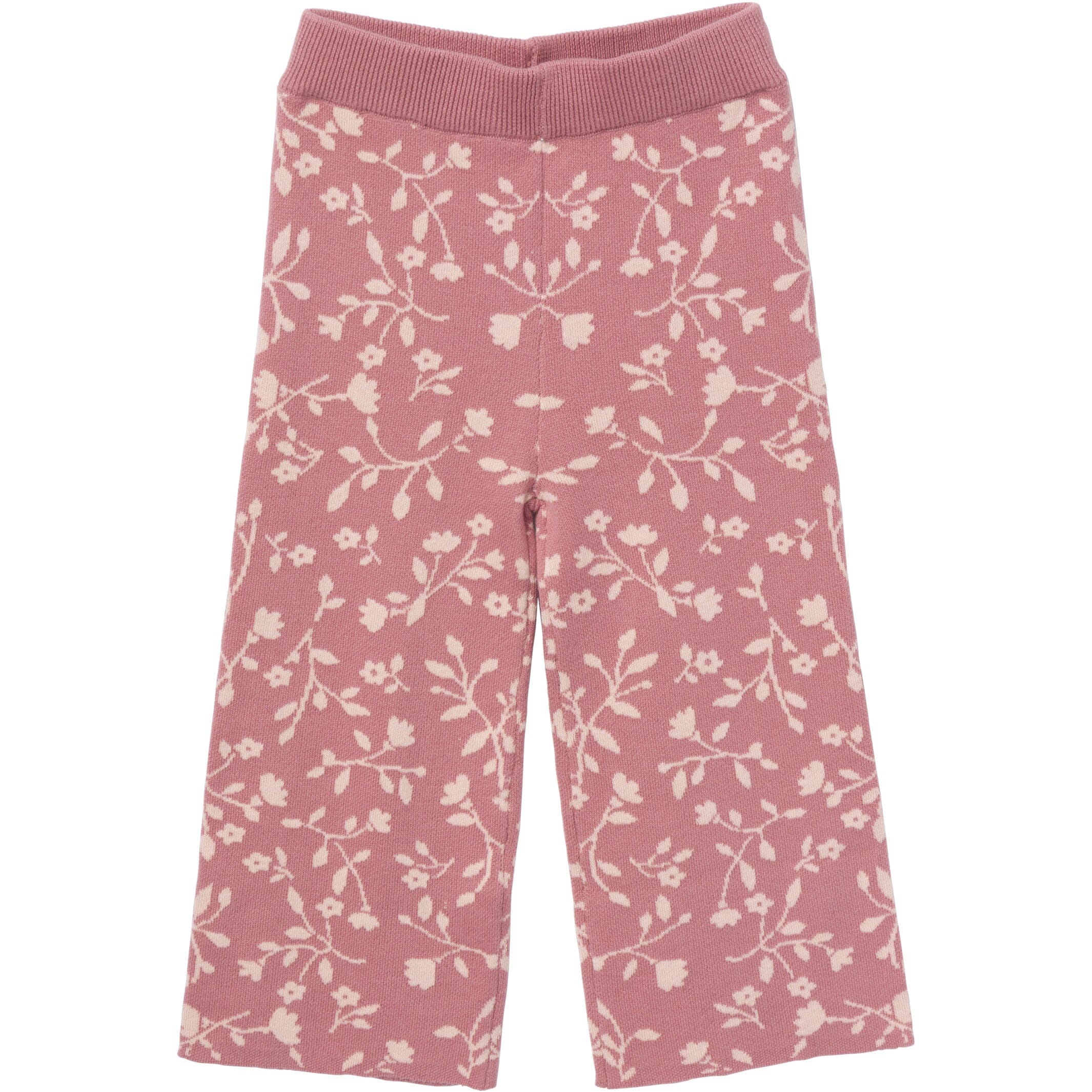 2-Piece Infant & Toddler Girls Dark Rose Branches Jacquard Sweater Set - Image 7
