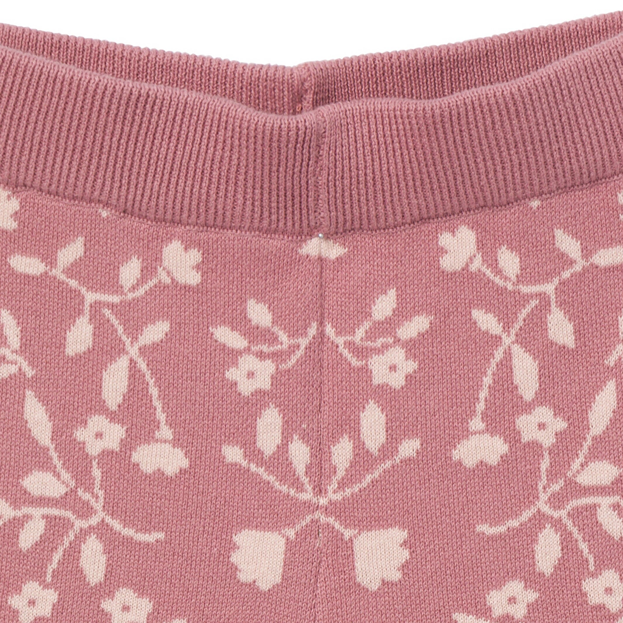 2-Piece Infant & Toddler Girls Dark Rose Branches Jacquard Sweater Set - Image 8