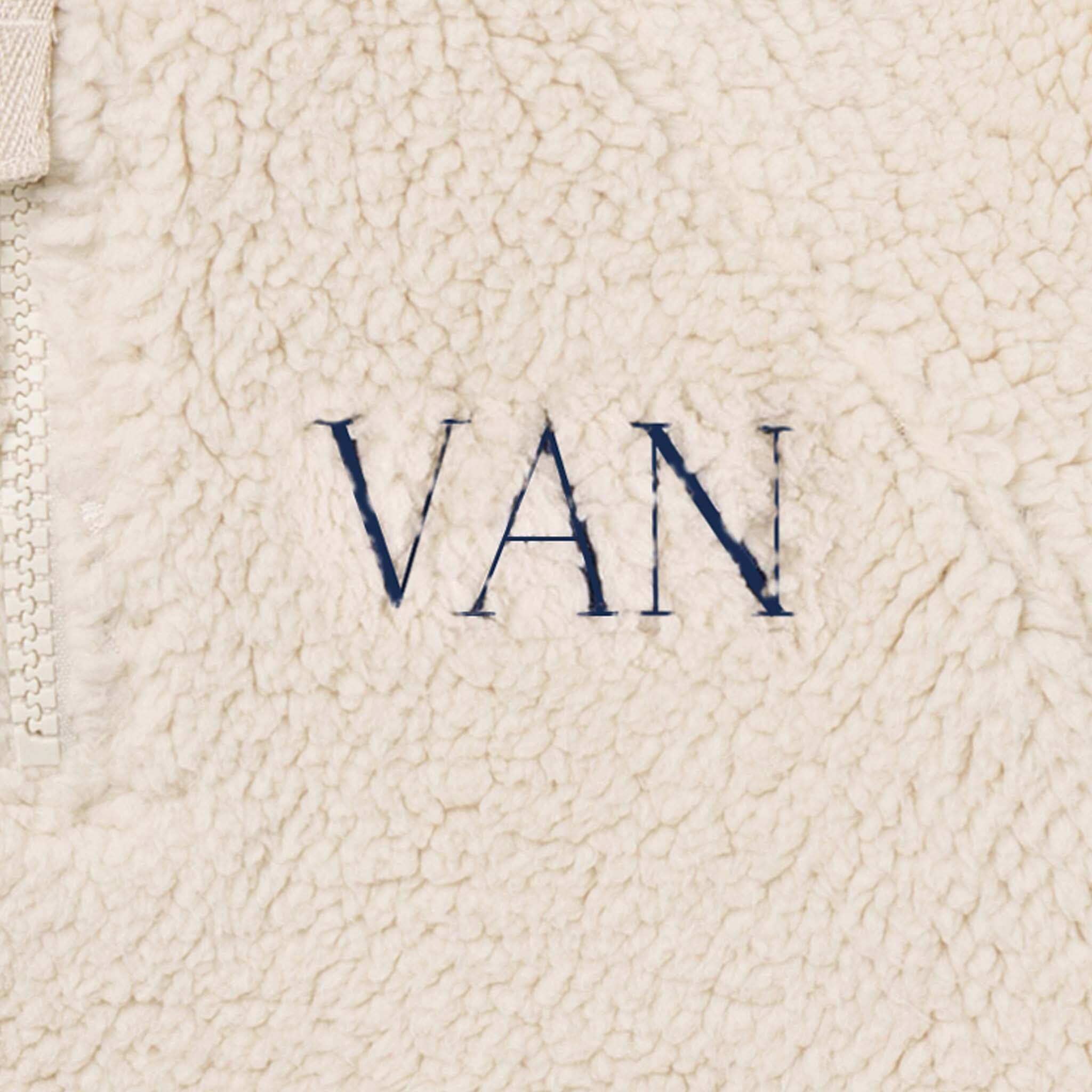 Embroidered Infant & Toddler Boys Light Beige Half-Zip Pullover - Image 2