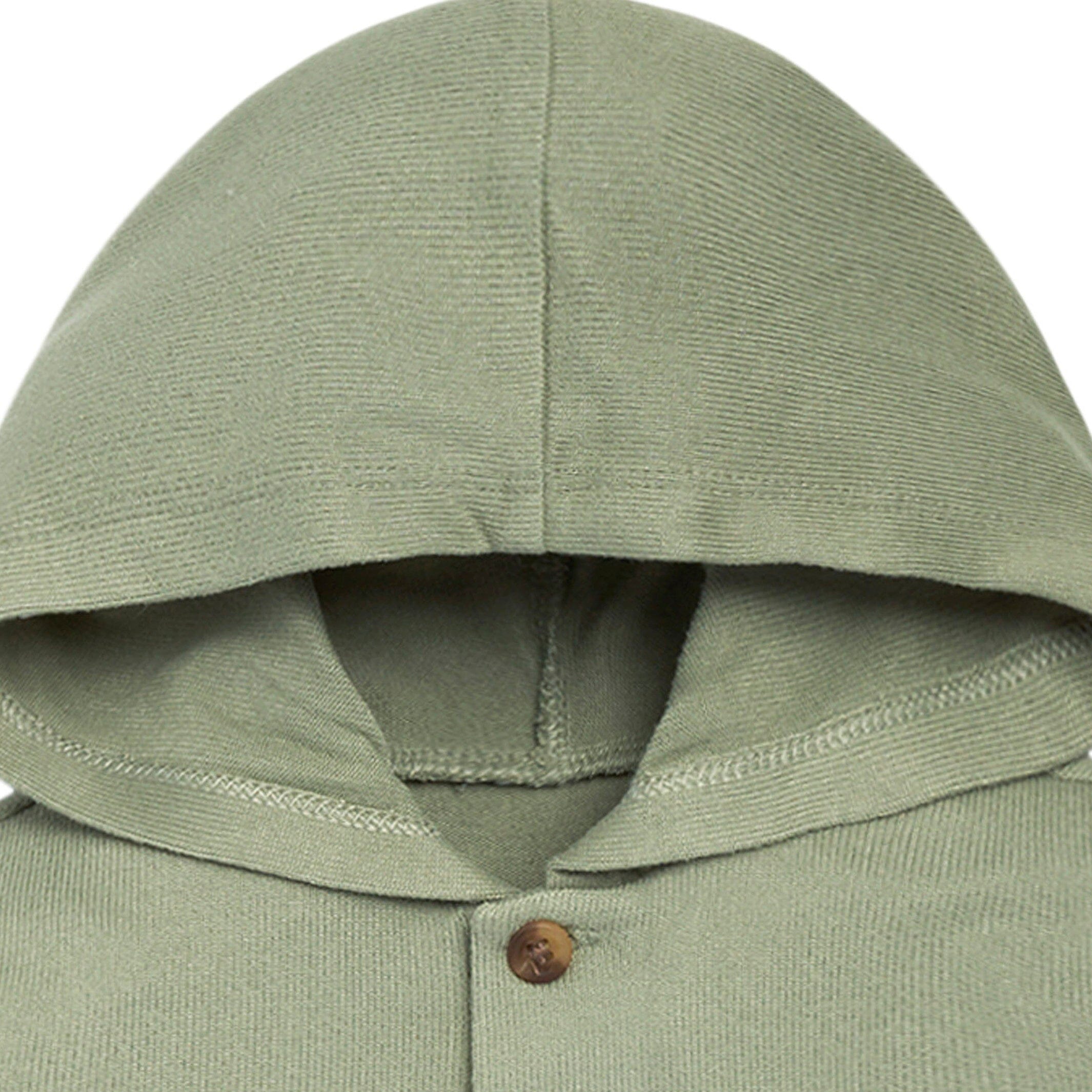 2-Piece Baby Boys Medium Green Hacci Hooded Top and Joggers Set - Image 3