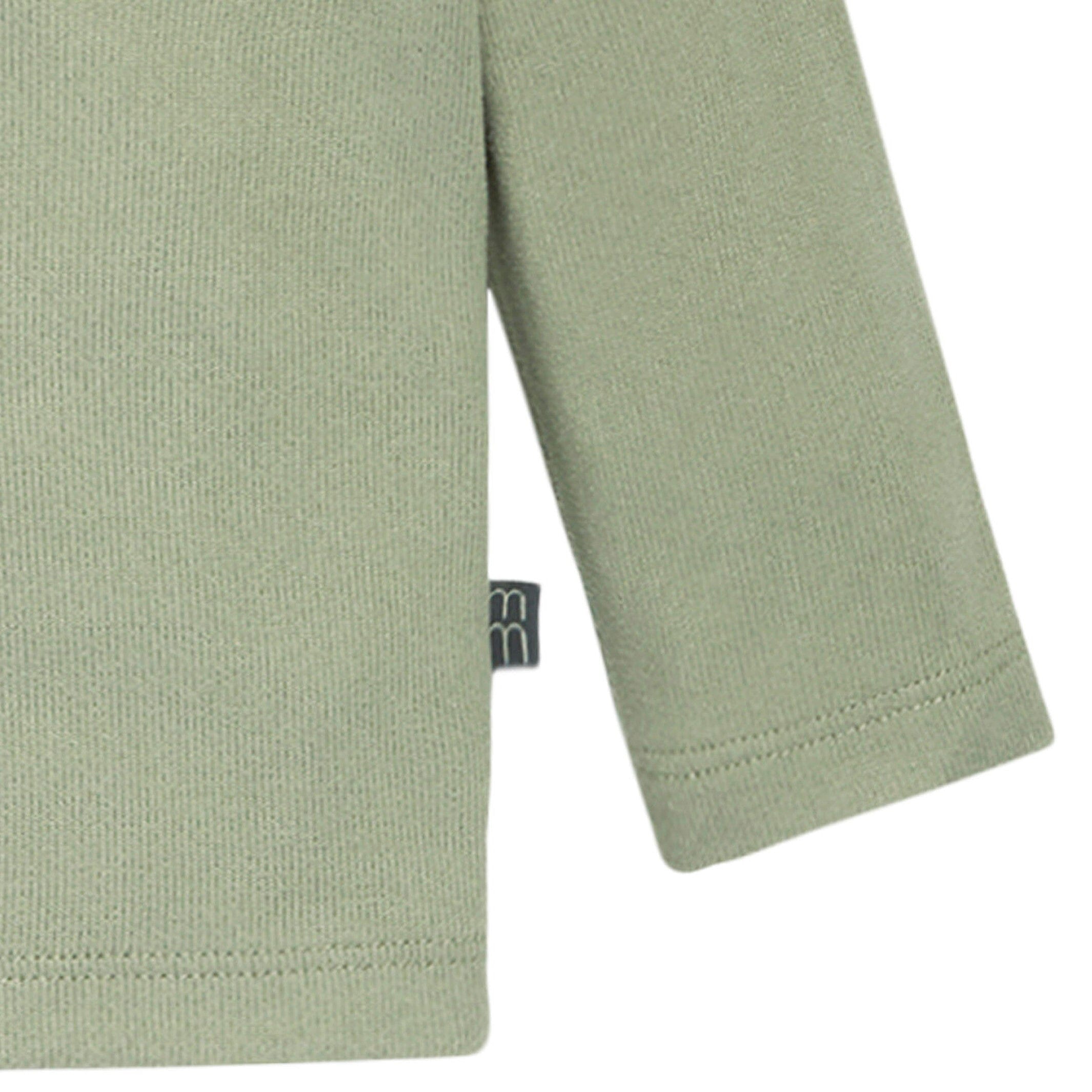2-Piece Baby Boys Medium Green Hacci Hooded Top and Joggers Set - Image 4