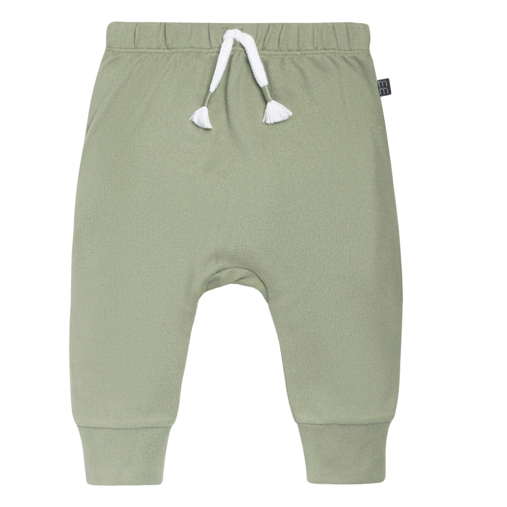 2-Piece Baby Boys Medium Green Hacci Hooded Top and Joggers Set - Image 5
