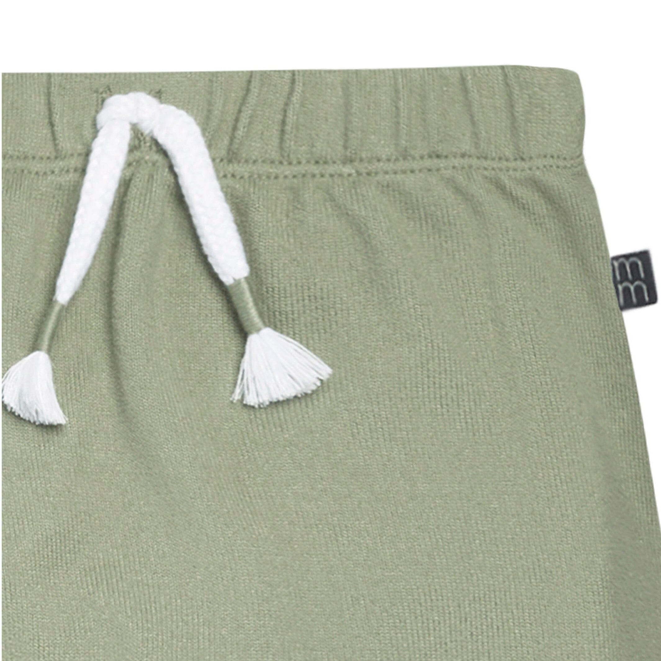 2-Piece Baby Boys Medium Green Hacci Hooded Top and Joggers Set - Image 6