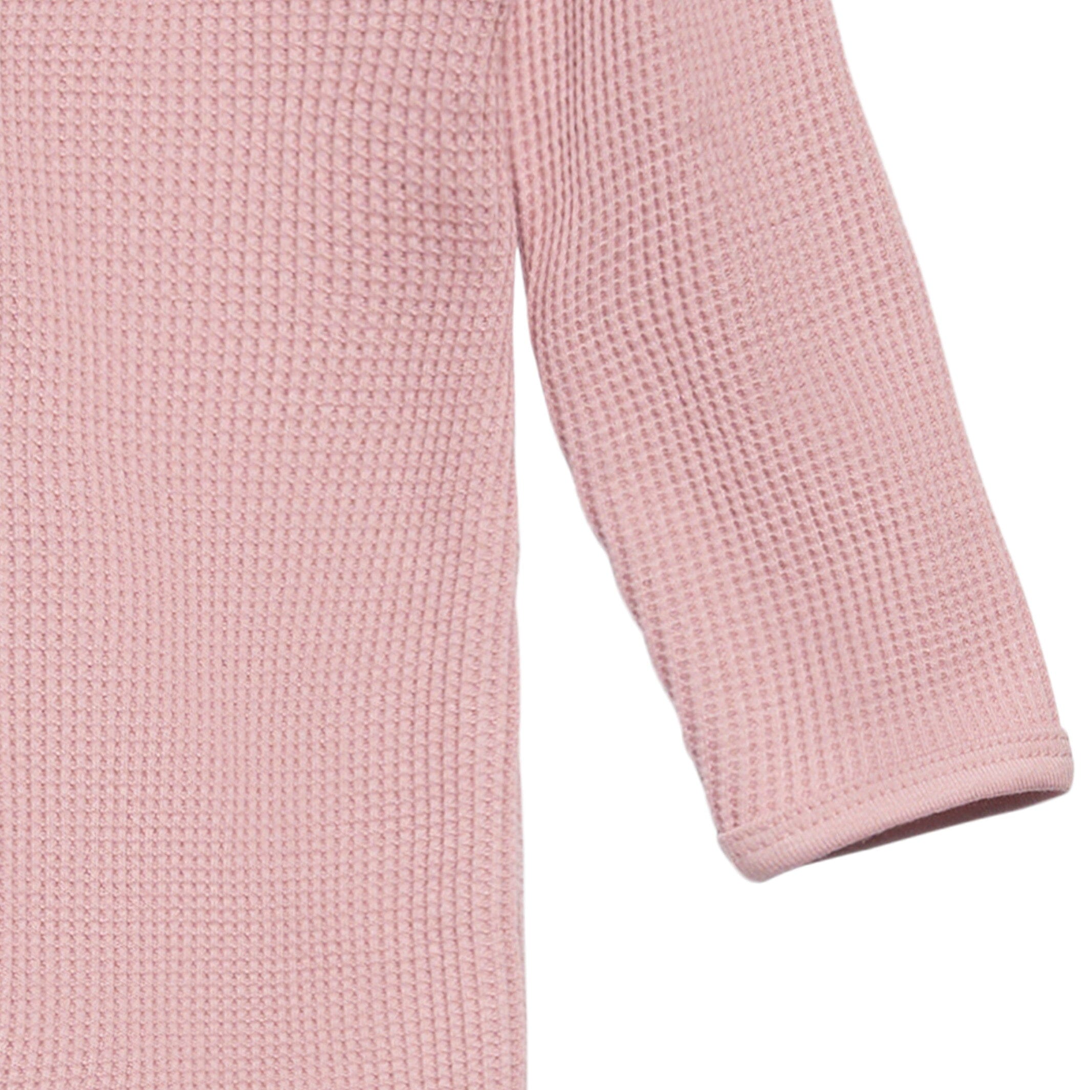 Baby Girls Pink Waffle Sleep 'N Play - Image 4
