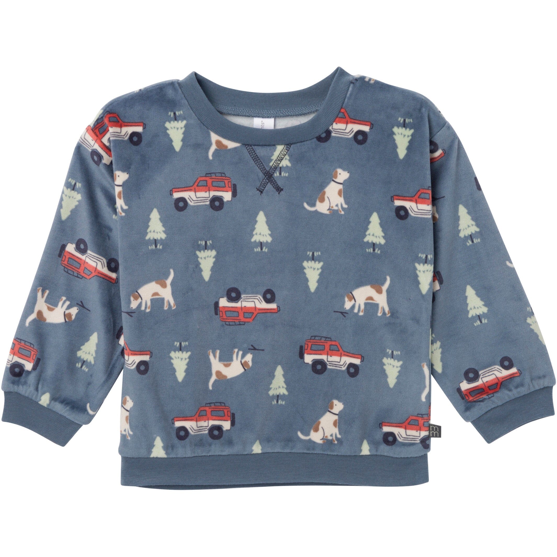 2-Piece Infant & Toddler Boys Dark Blue Camp Fleece Pajama Set - Image 2