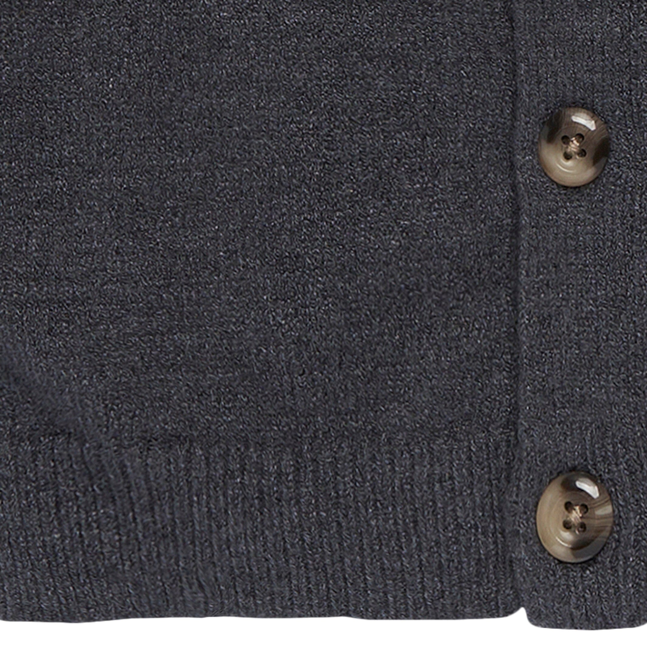 Baby Boys Dark Grey Heather Fair Isle Viscose Sweater - Image 4