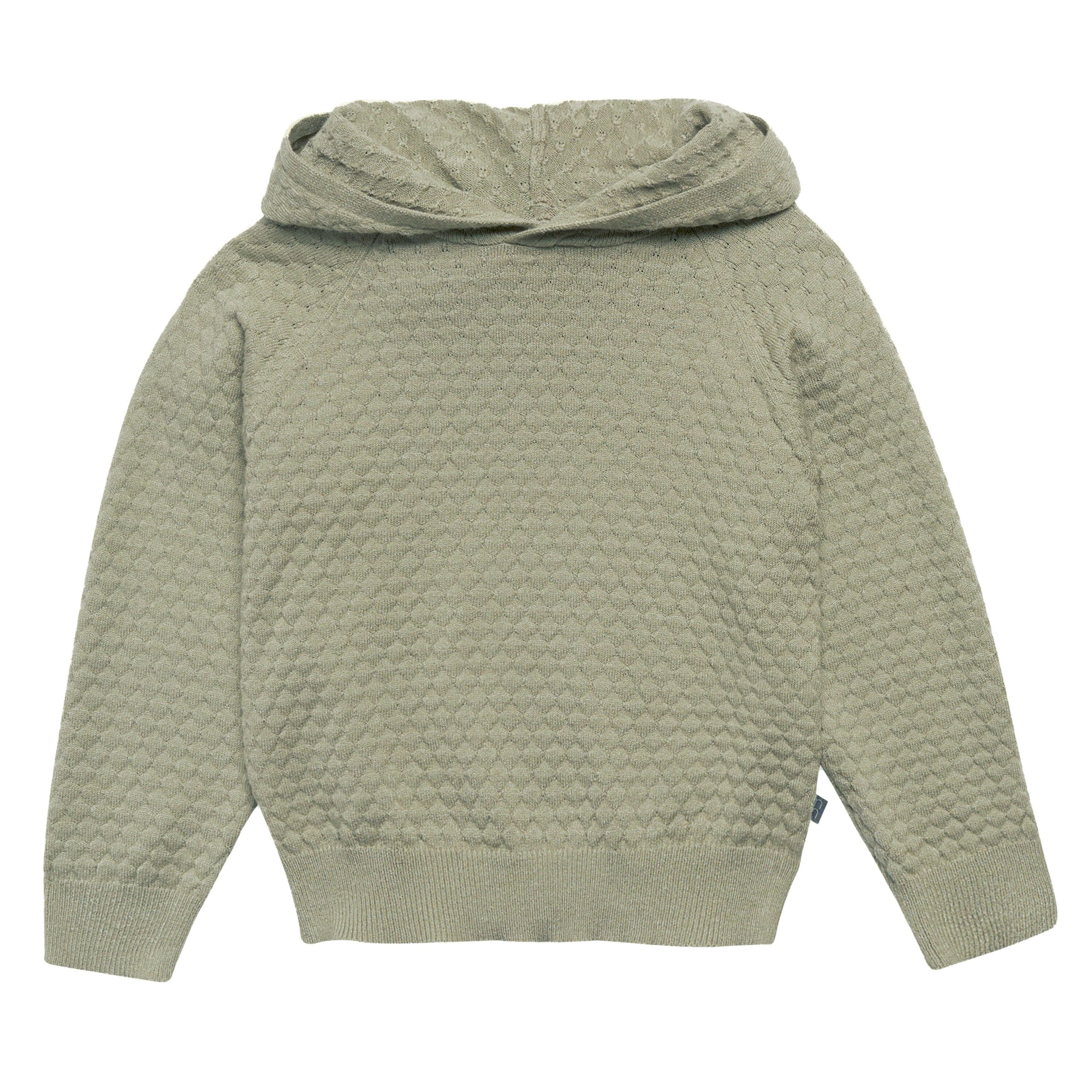 2-Piece Infant & Toddler Girls Medium Green Viscose Sweater Knit Hoodie Set - Image 5