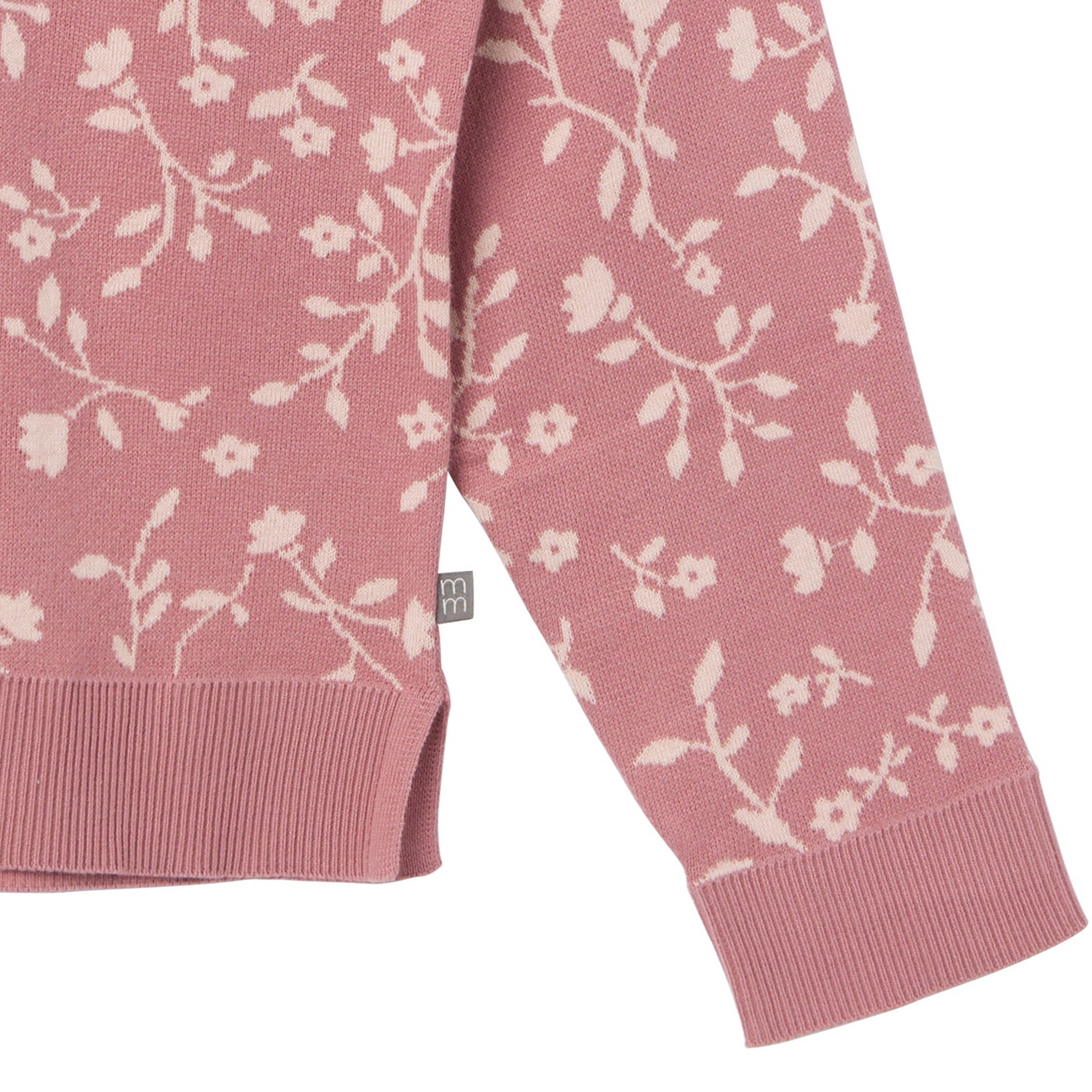 Womens Dark Rose Branches Sweater - Image 5