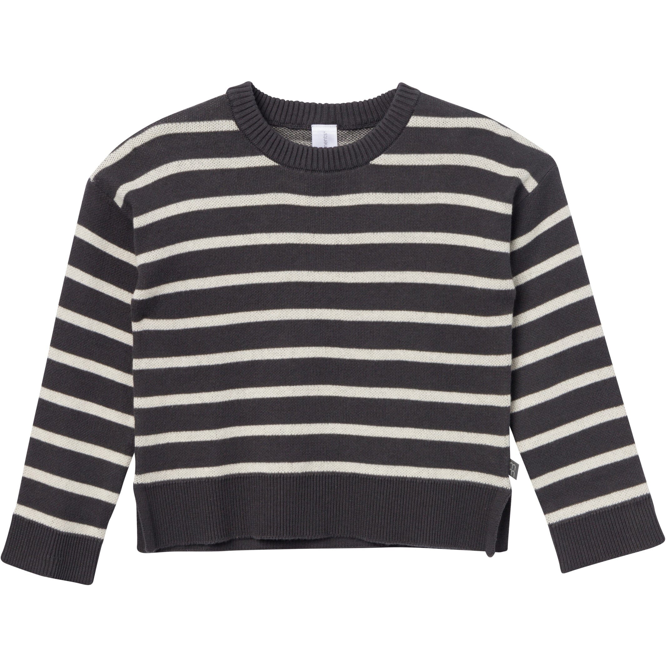 2-Piece Infant & Toddler Girls Ivory Stripe Jacquard Sweater Set - Image 2