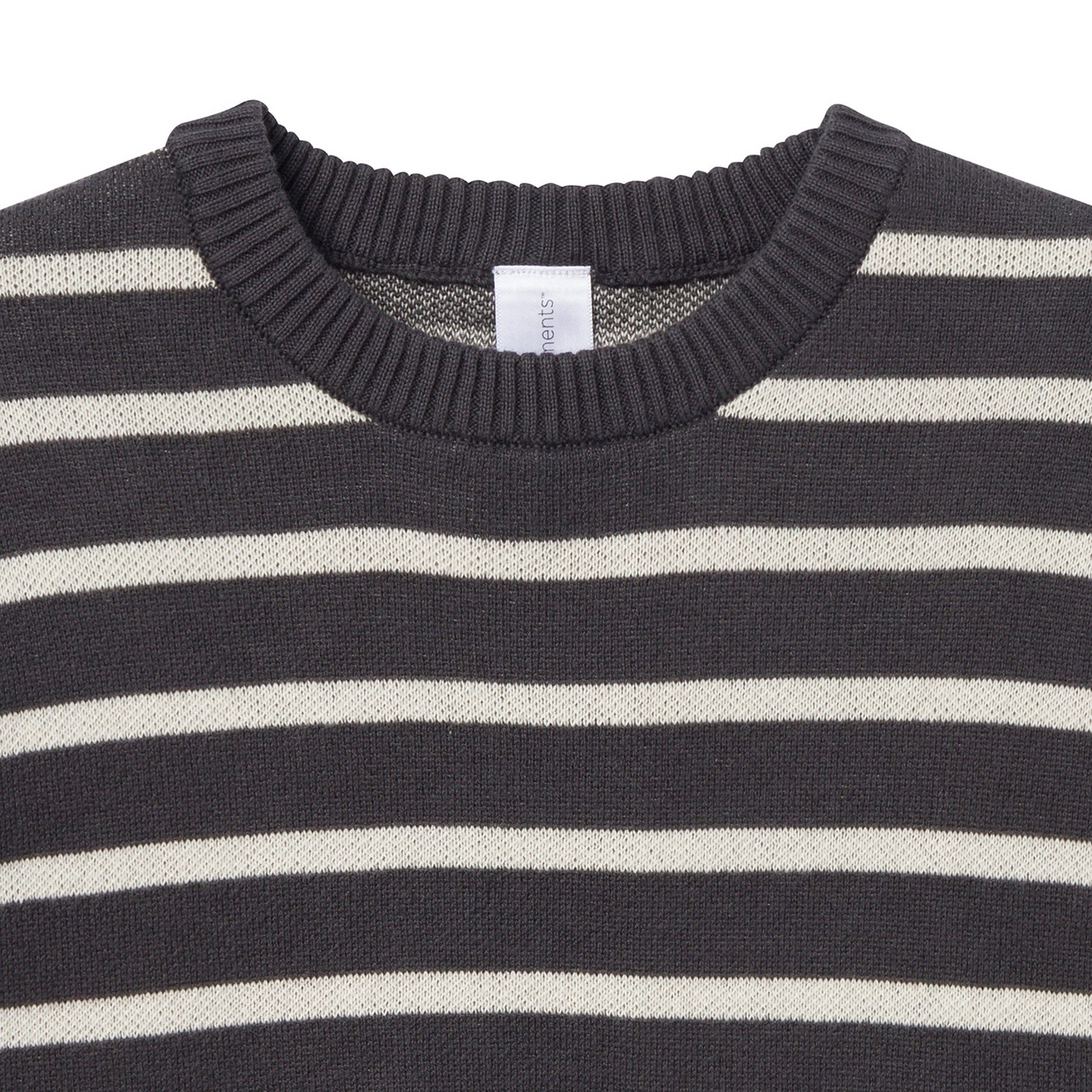 2-Piece Infant & Toddler Girls Ivory Stripe Jacquard Sweater Set - Image 3