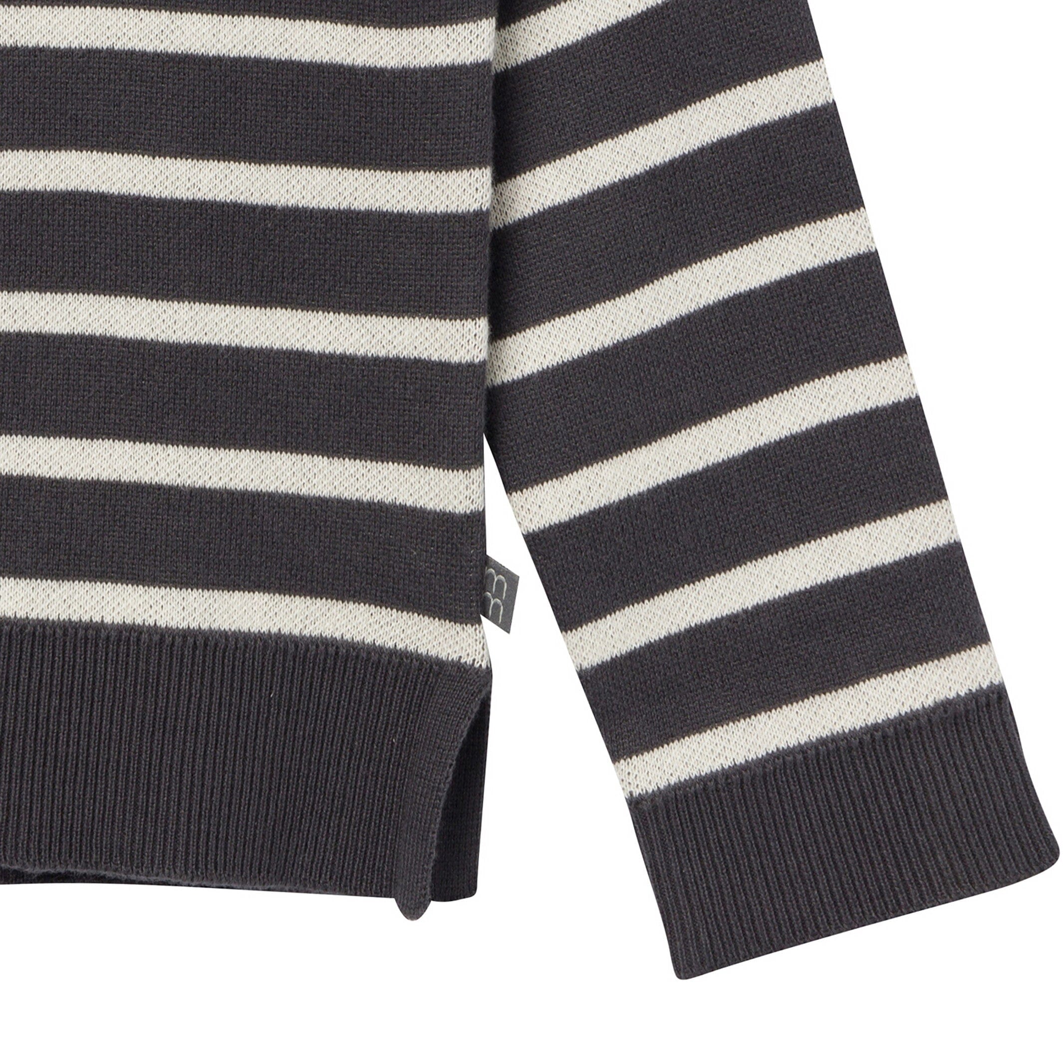 2-Piece Infant & Toddler Girls Ivory Stripe Jacquard Sweater Set - Image 4
