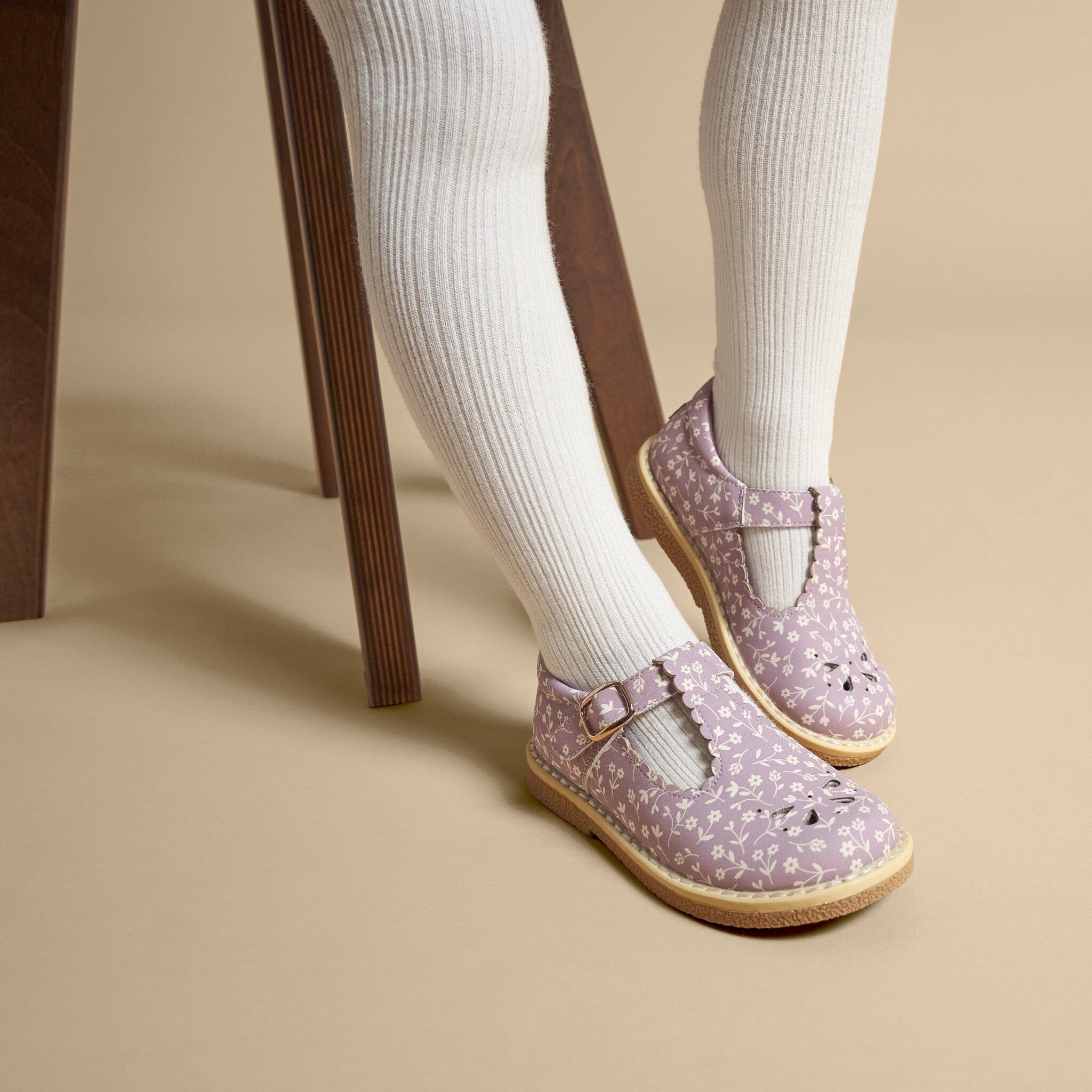 Infant & Toddler Girls Light Lilac Floral Mary Jane Shoes - Image 2