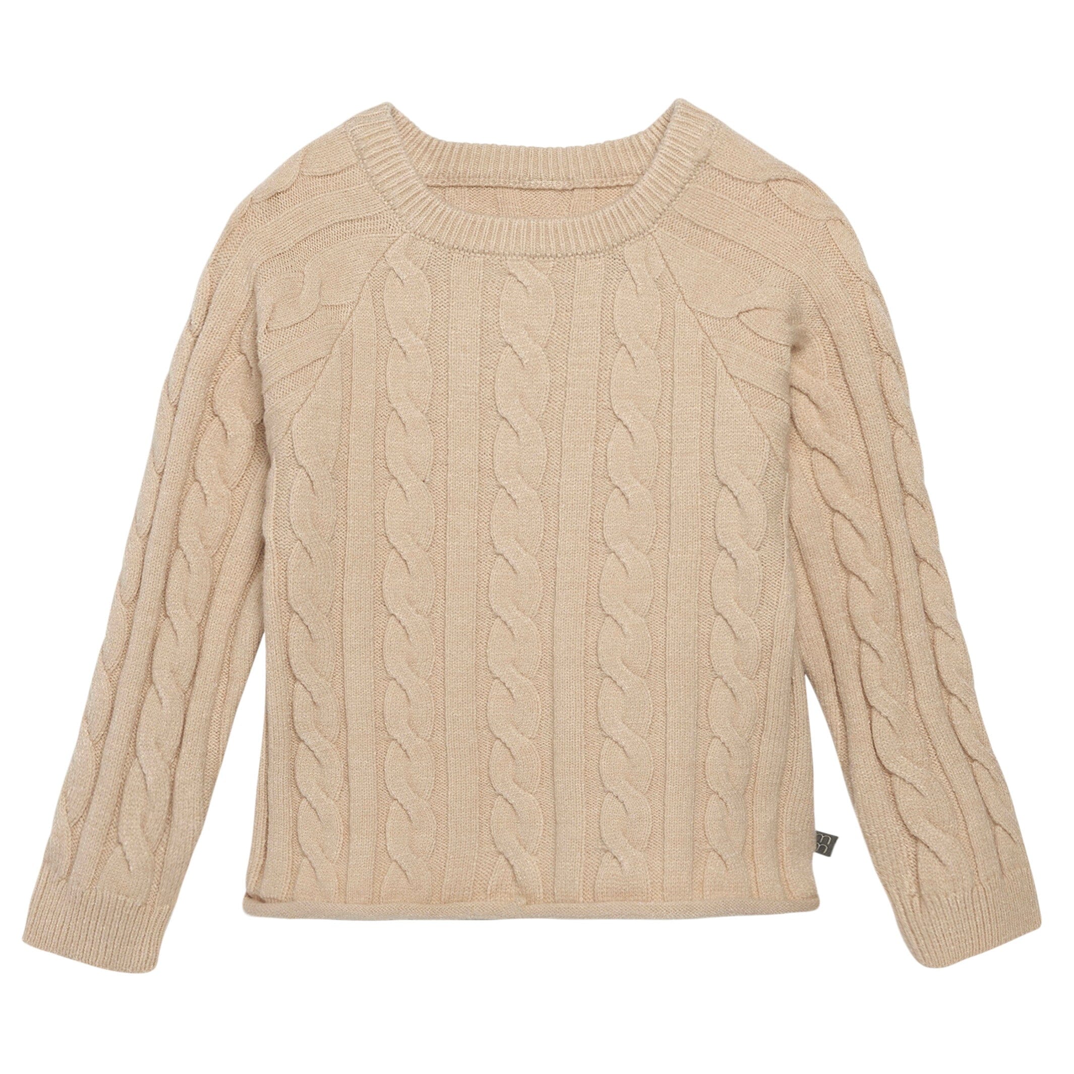 2-Piece Toddler Girls Oatmeal Viscose Sweater Set - Image 4