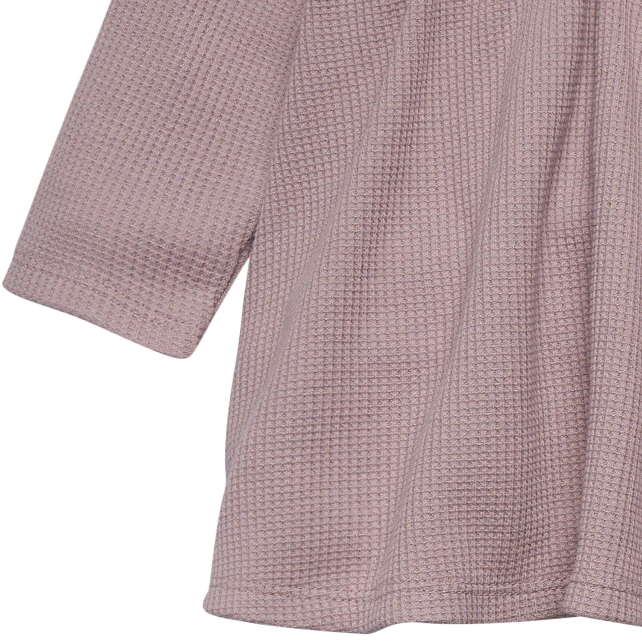 2-Piece Baby Girls Medium Lilac Waffle Dress Set - Image 4