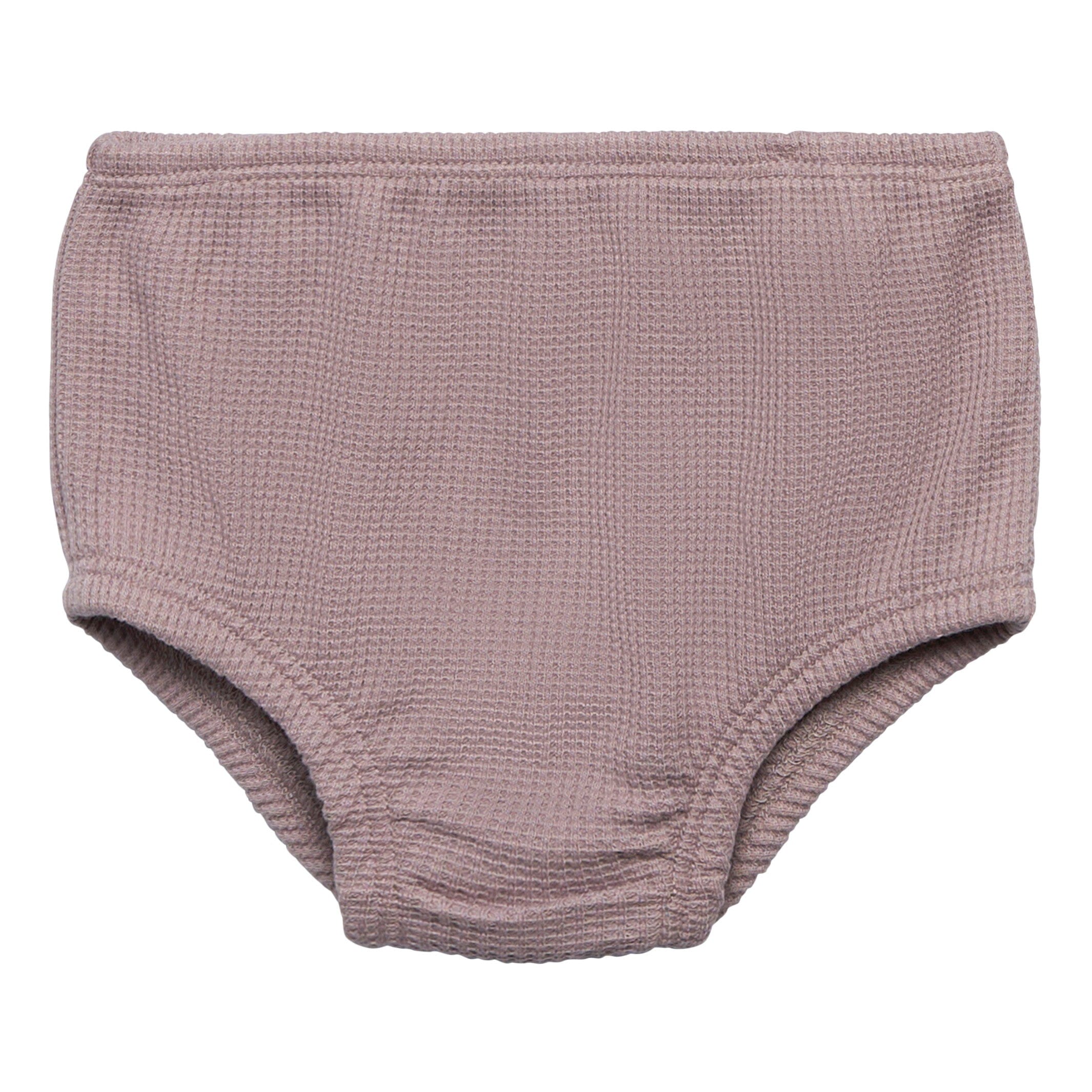 2-Piece Baby Girls Medium Lilac Waffle Dress Set - Image 5
