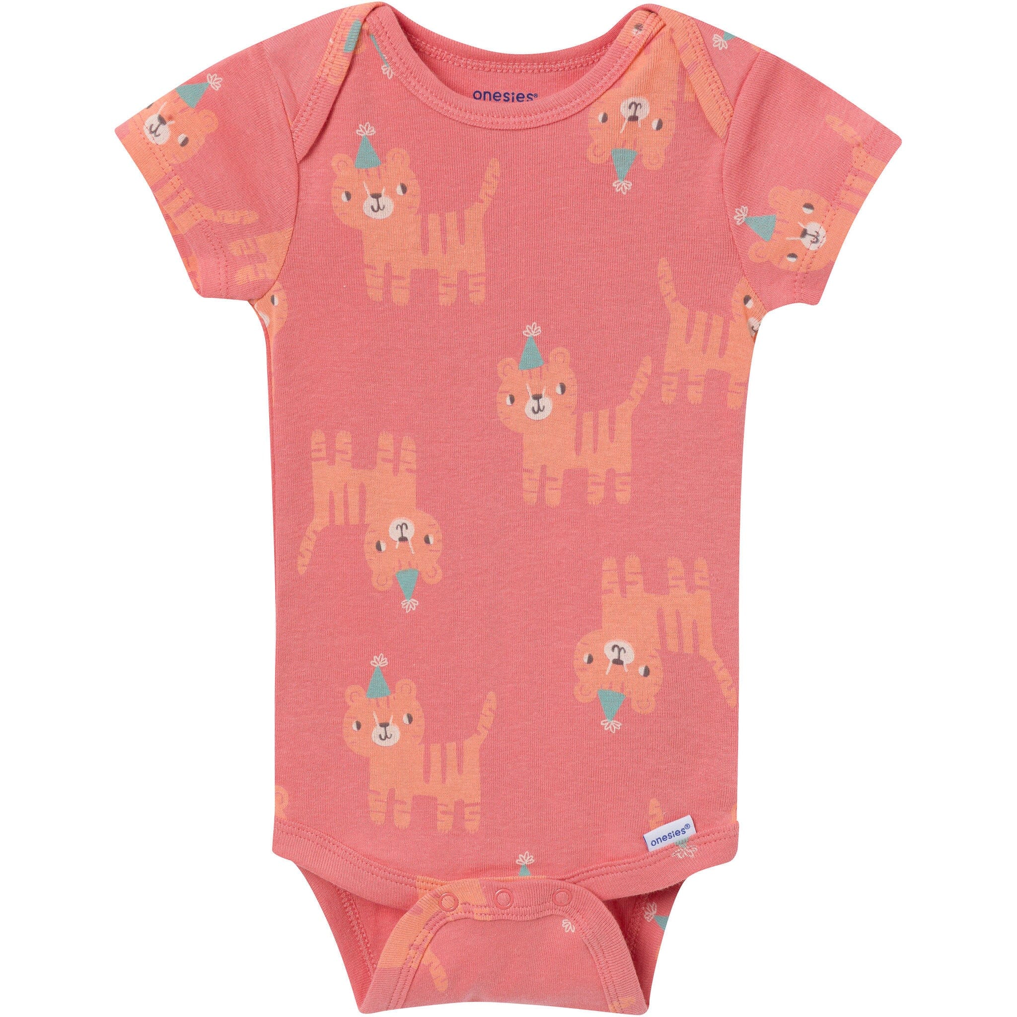 8-Pack Baby Neutral Party Animal Onesies Brand Bodysuits - Image 5