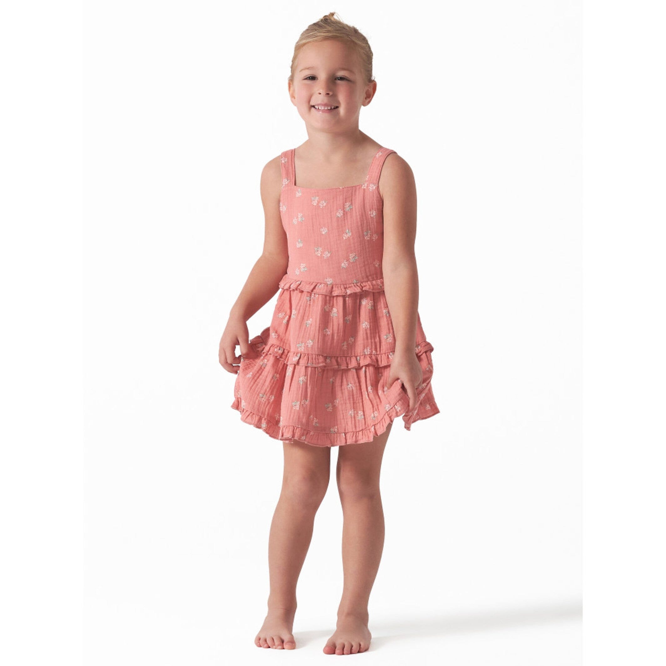 Infant & Toddler Girls Pink Raspberries Gauze Dress - Image 2