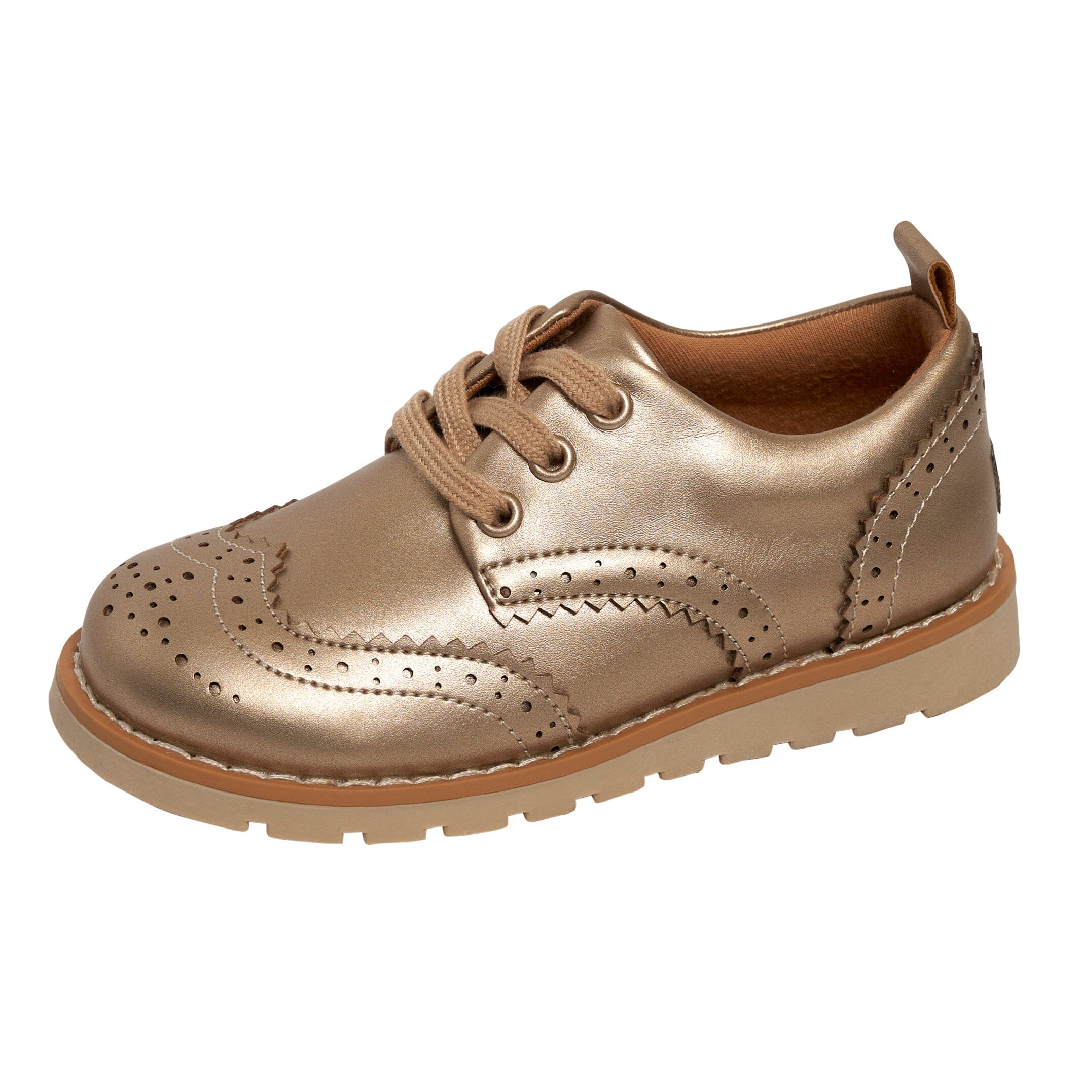 Infant & Toddler Girls Platinum Wingtip Oxfords - Image 5
