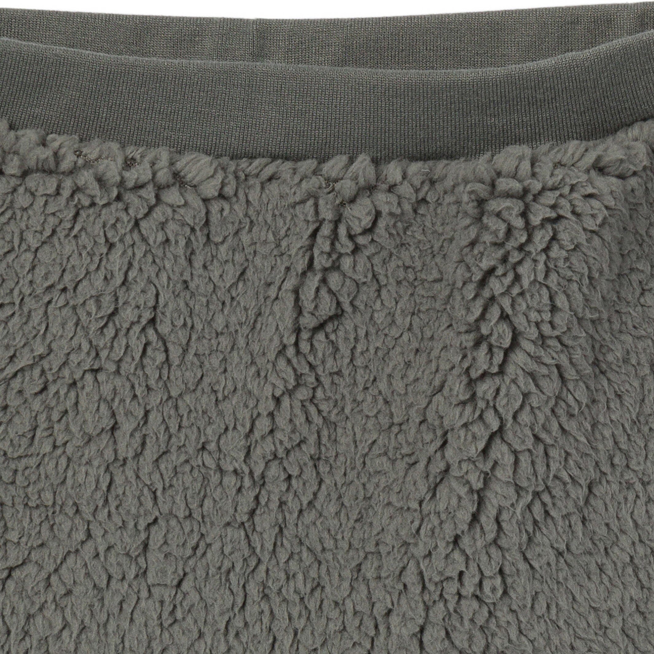 Embroidered 2-Piece Baby Boys Dark Green Sherpa Drop Shoulder Top & Pants - Image 8