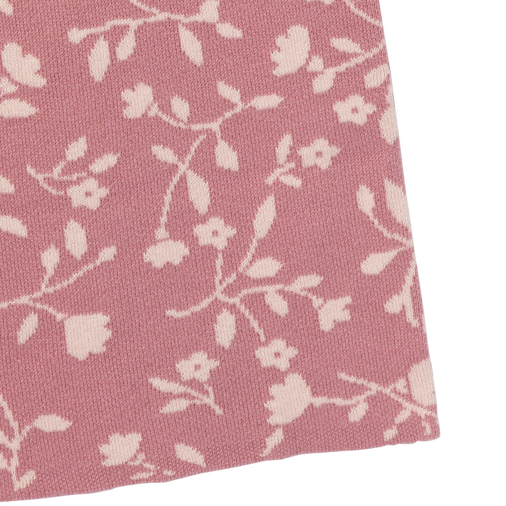 Womens Dark Rose Branches Sweater Knit Pants - Image 5