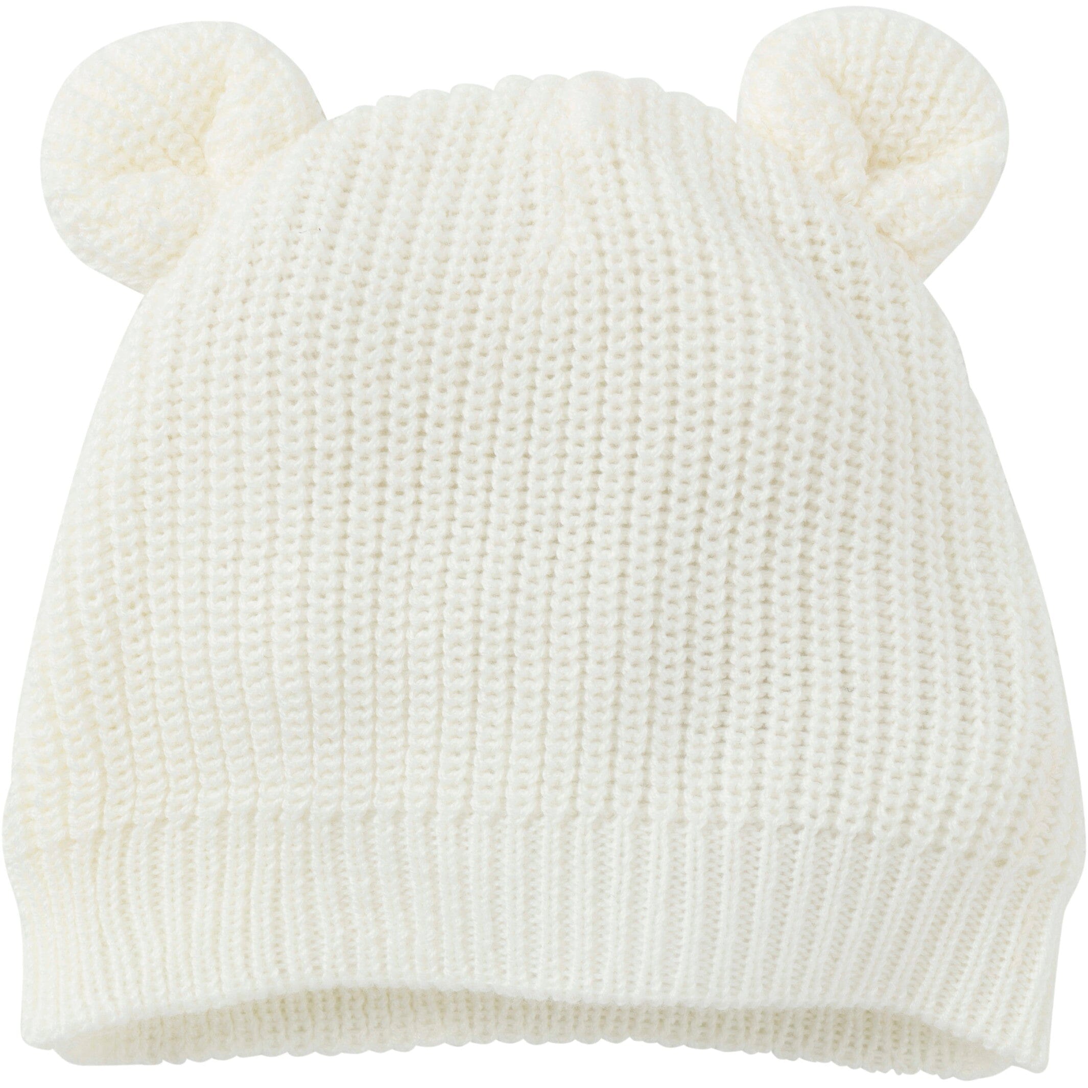 2-Piece Baby Neutral Ivory Sweater Romper & Hat Set - Image 2