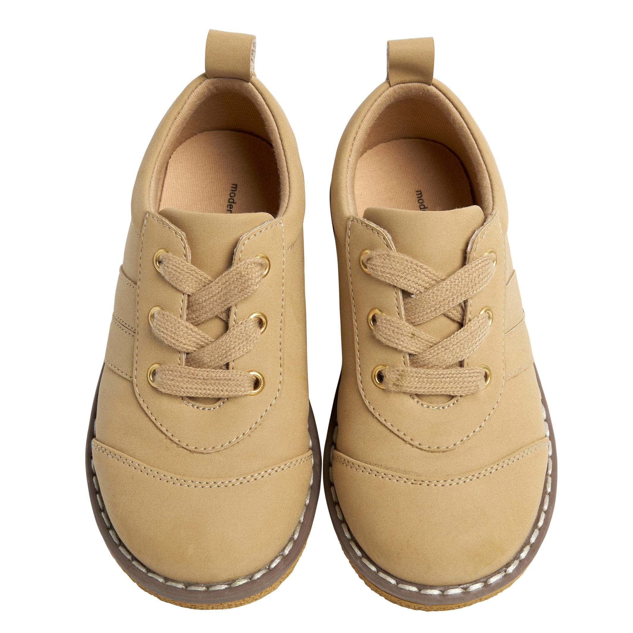 Infant & Toddler Boys Light Medium Brown Oxfords - Image 3