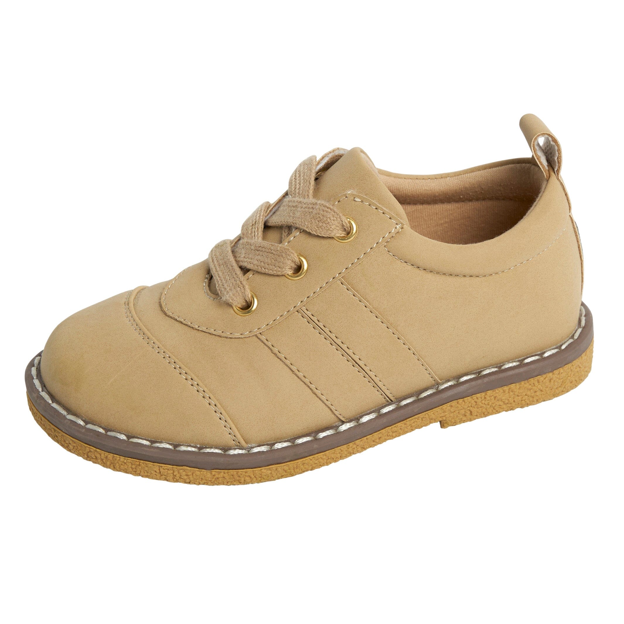 Infant & Toddler Boys Light Medium Brown Oxfords - Image 4