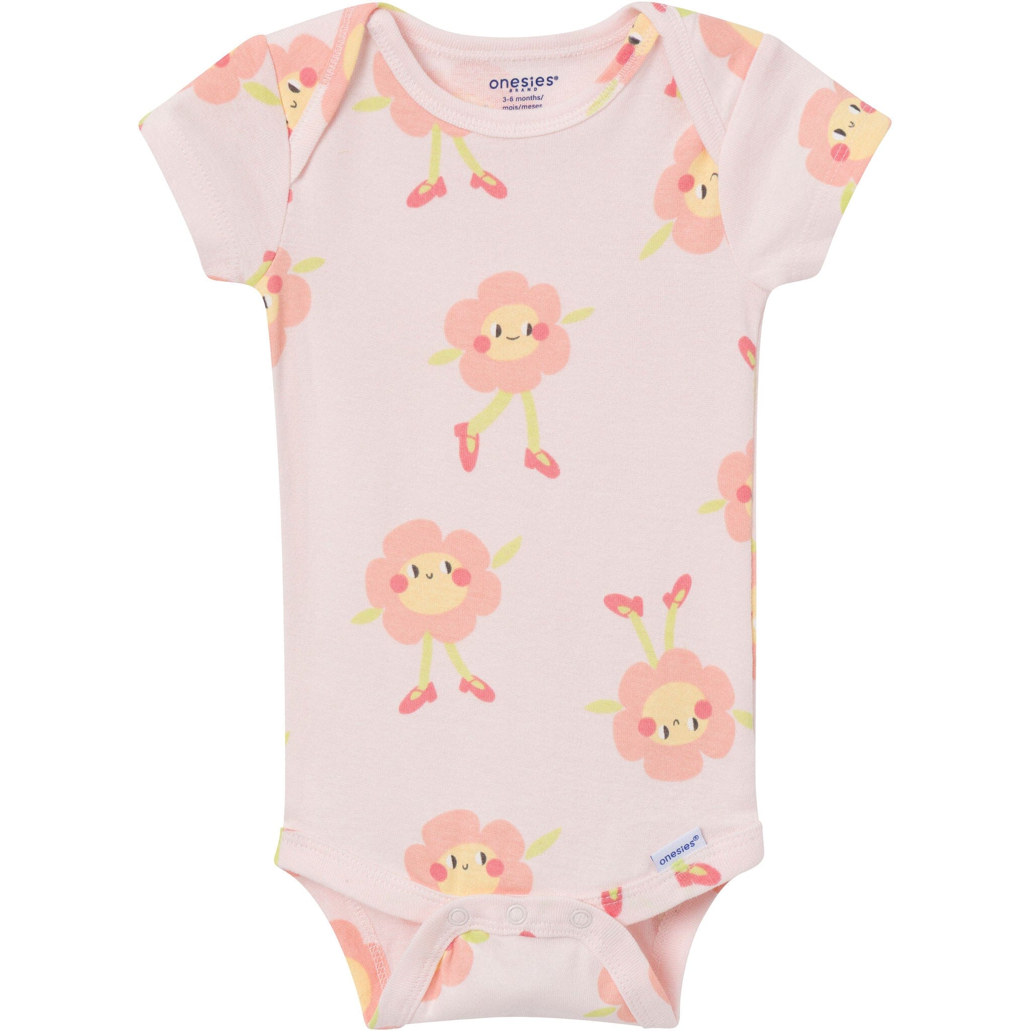 8-Pack Baby Girls Flower Power Onesies Brand Bodysuits - Image 8