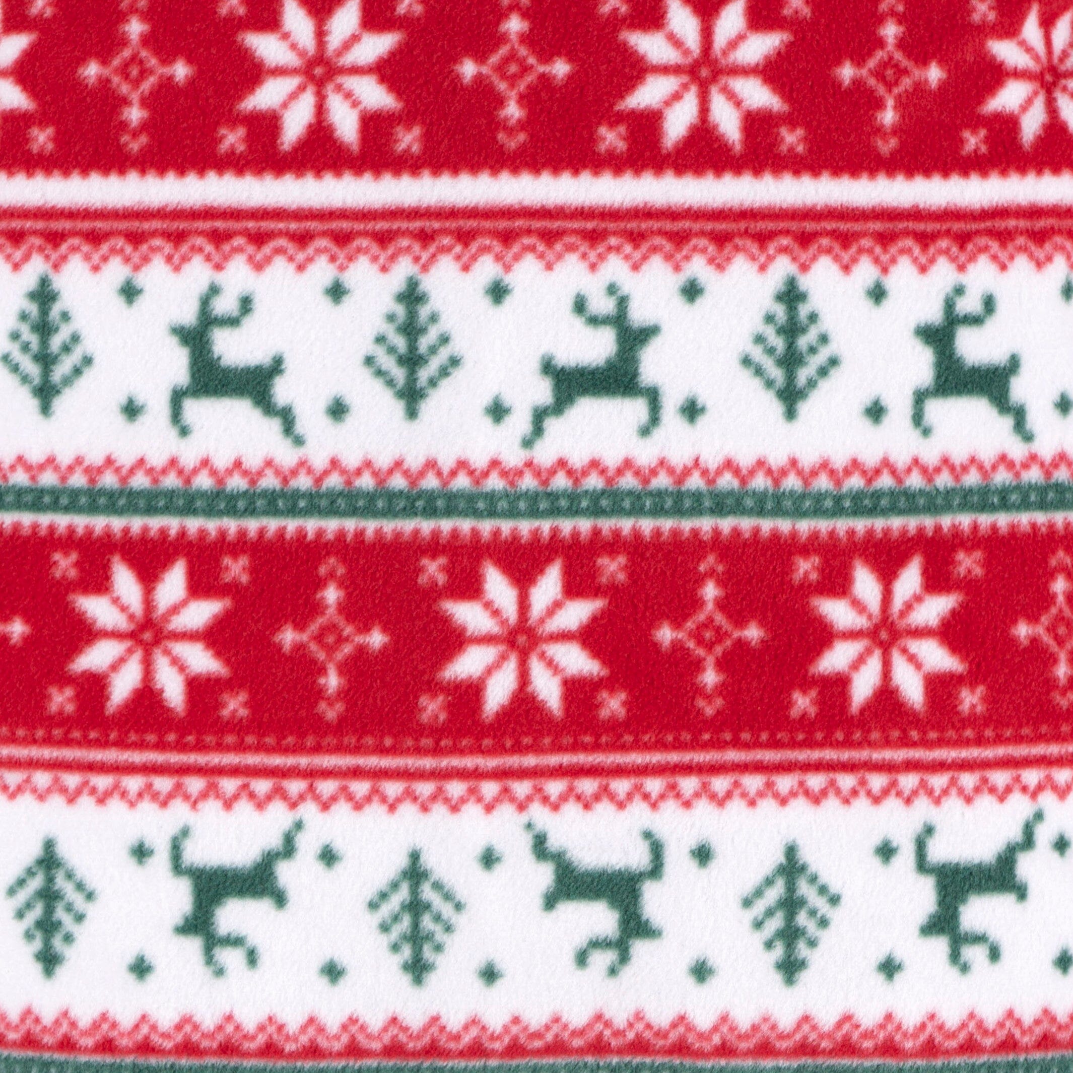 Baby & Toddler Neutral Deer Fairisle Footed Fleece Pajamas - Image 2