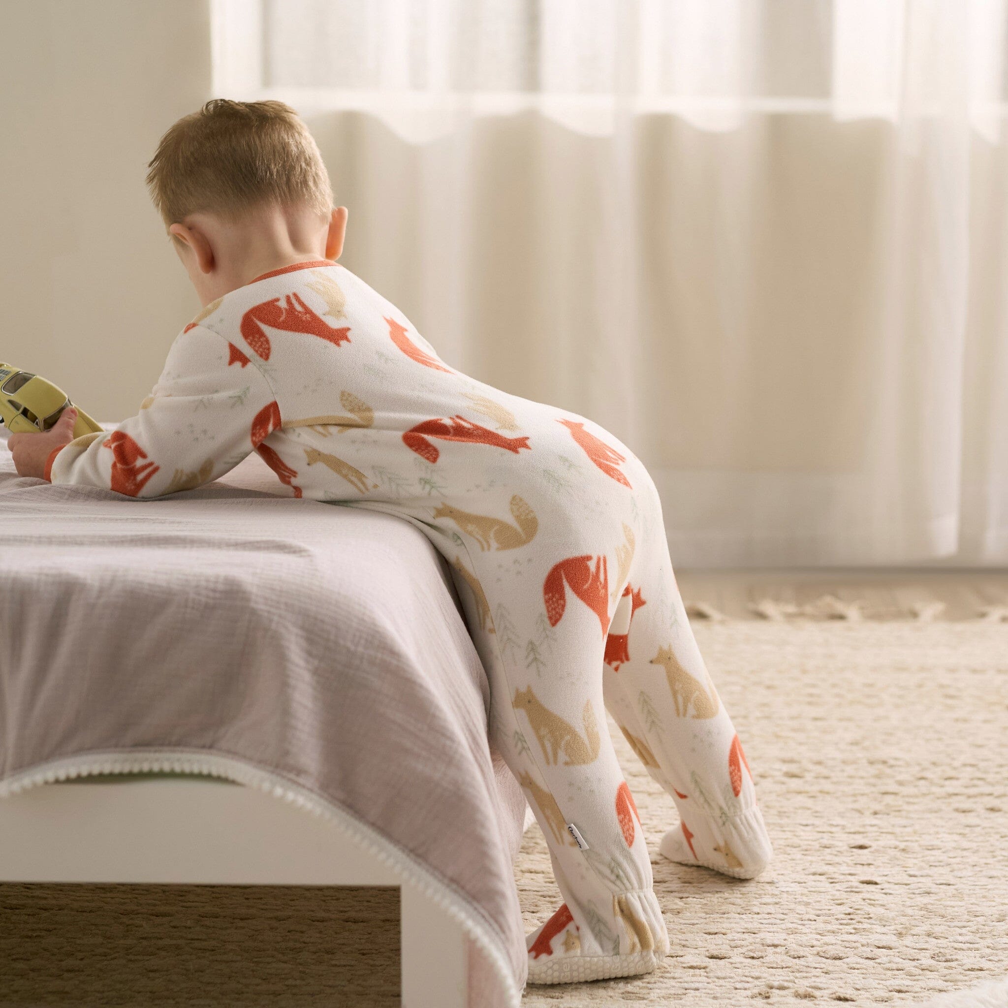 Baby & Toddler Boys Fox Footed Fleece Pajamas - Image 3