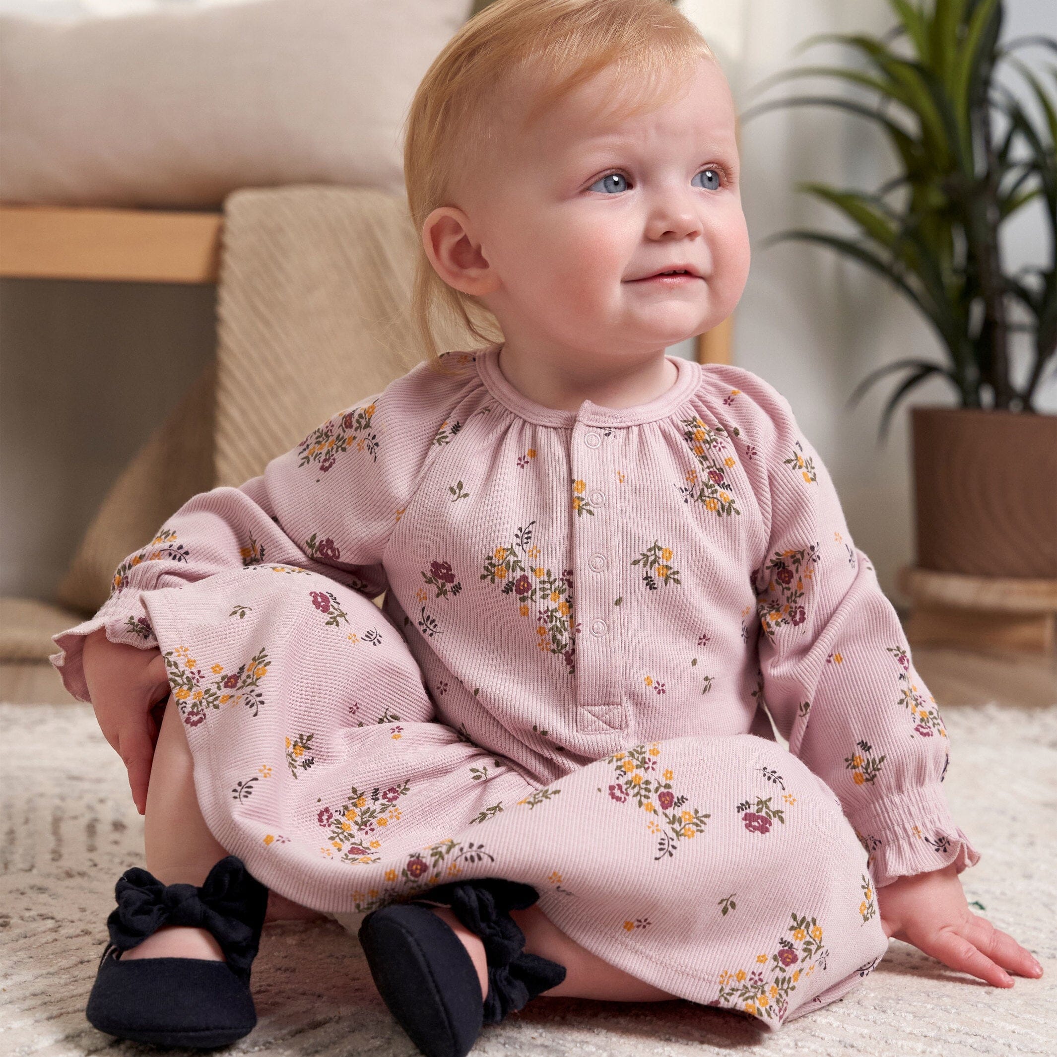 Baby Girls Floral Dress - Image 2